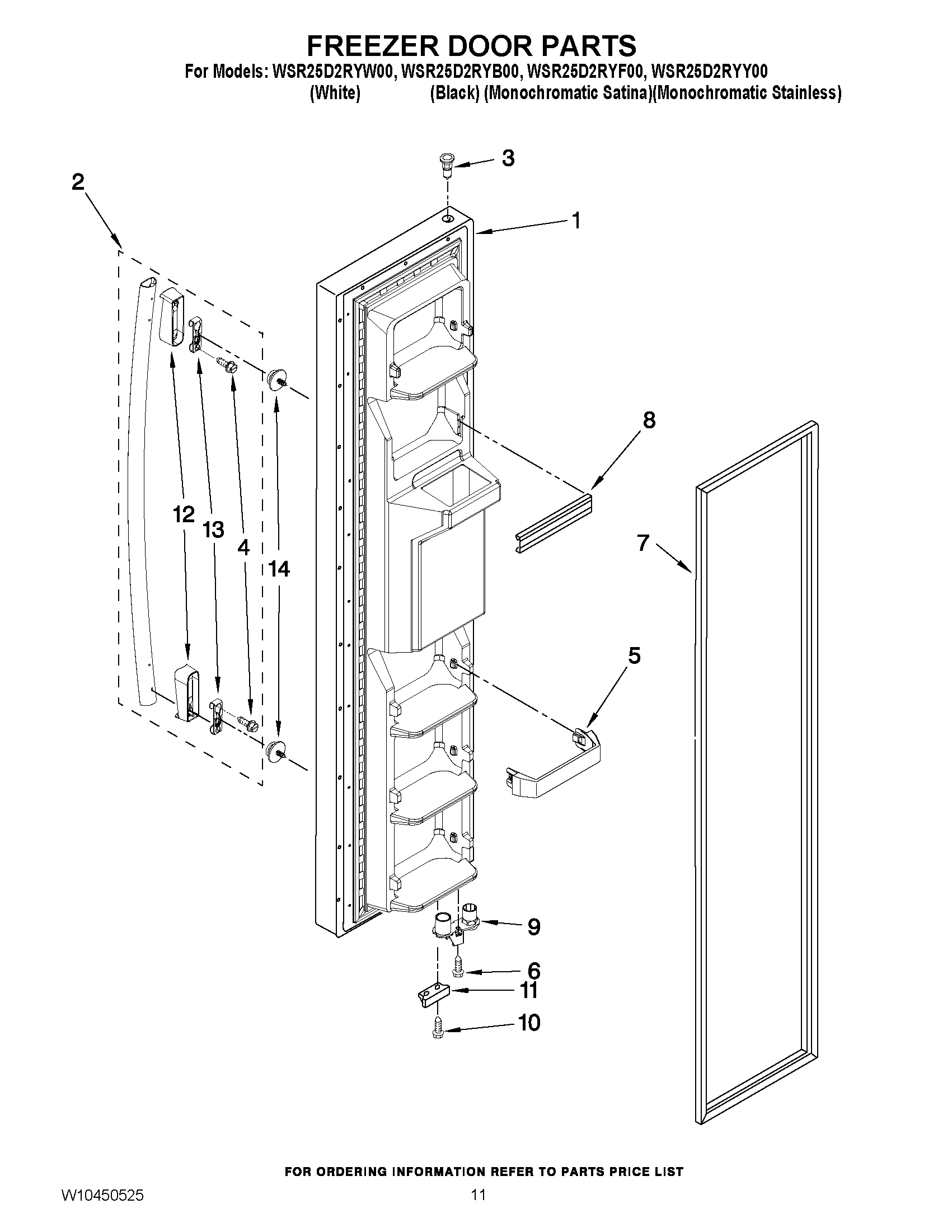 07 - FREEZER DOOR PARTS