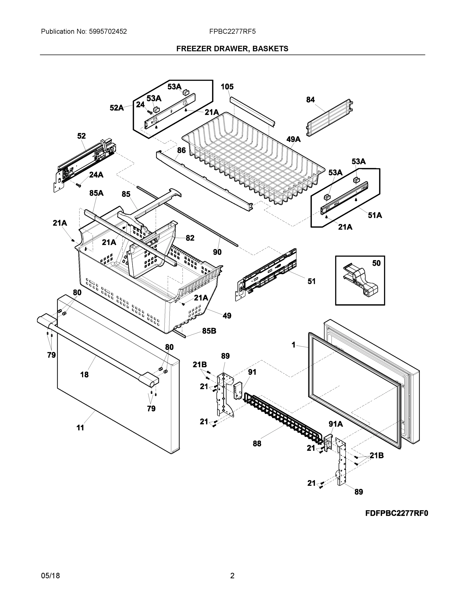 02 - FREEZER DRAWER, BASKETS