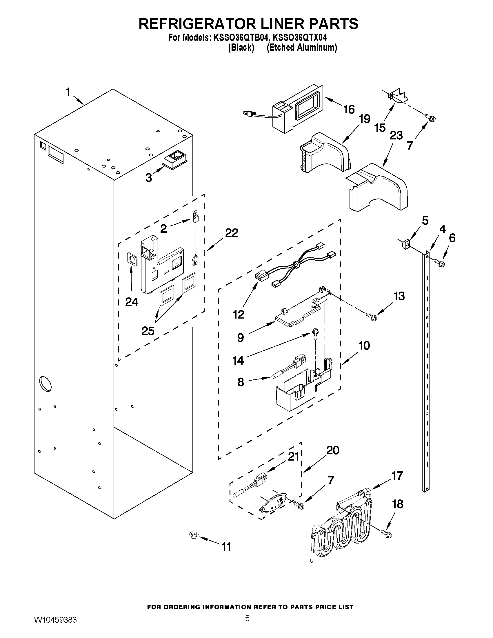 04 - REFRIGERATOR LINER PARTS