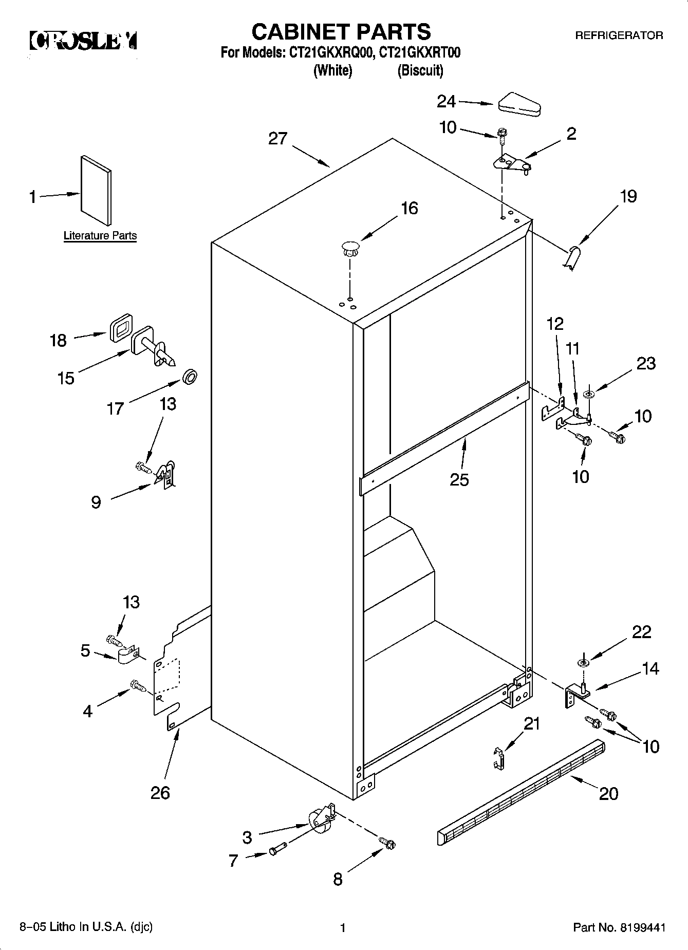 01 - CABINET PARTS