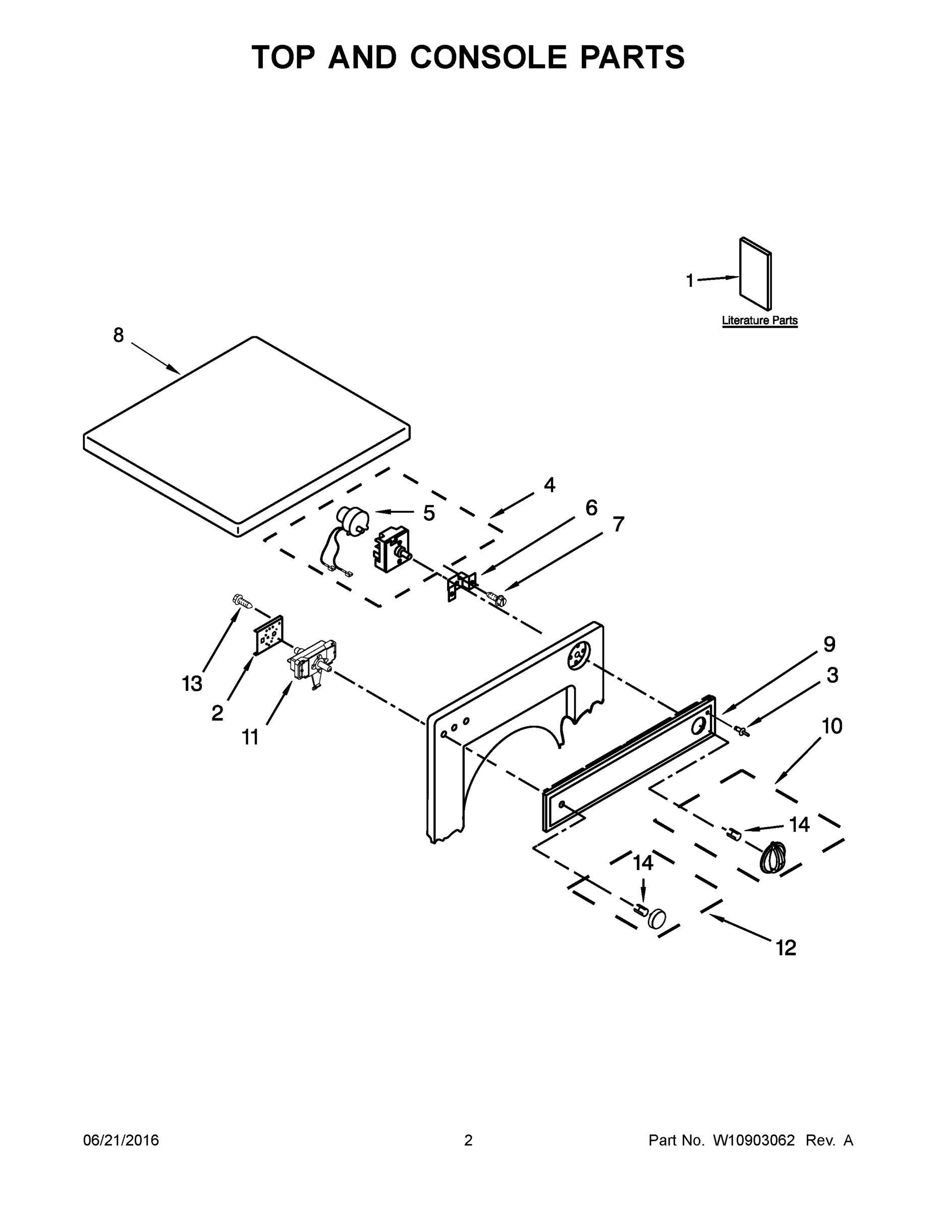 02 - TOP AND CONSOLE PARTS