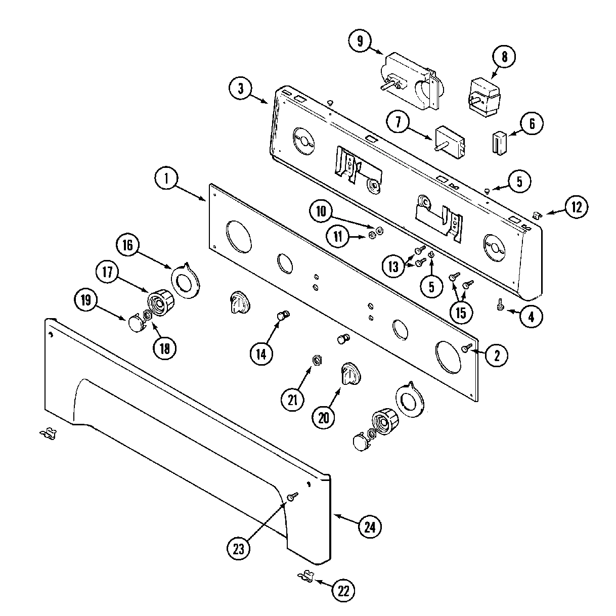 01 - CONTROL PANEL (UPPER)
