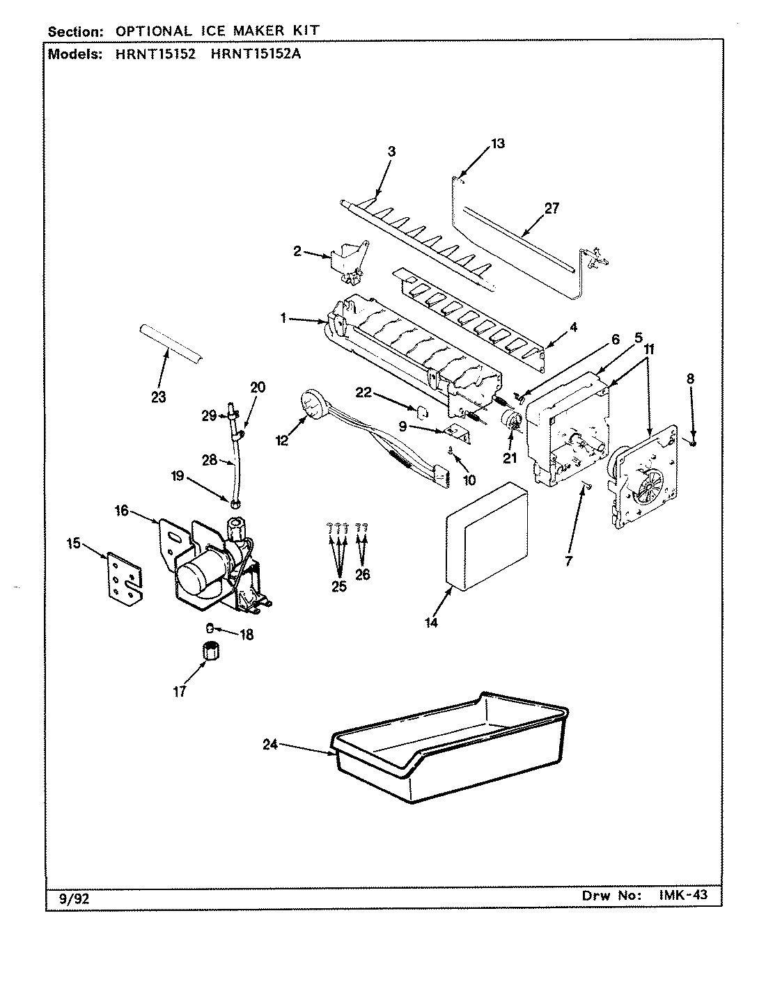 05 - OPTIONAL ICE MAKER KIT