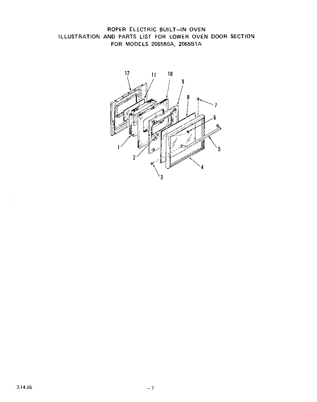 06 - LOWER OVEN DOOR, LIT/OPTIONAL