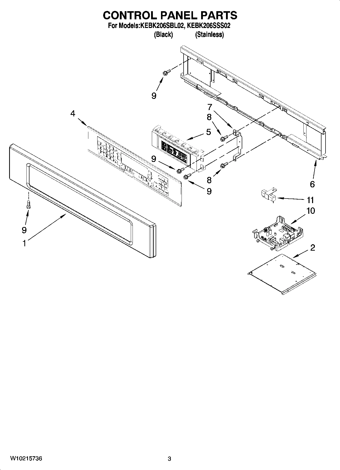 02 - CONTROL PANEL PARTS