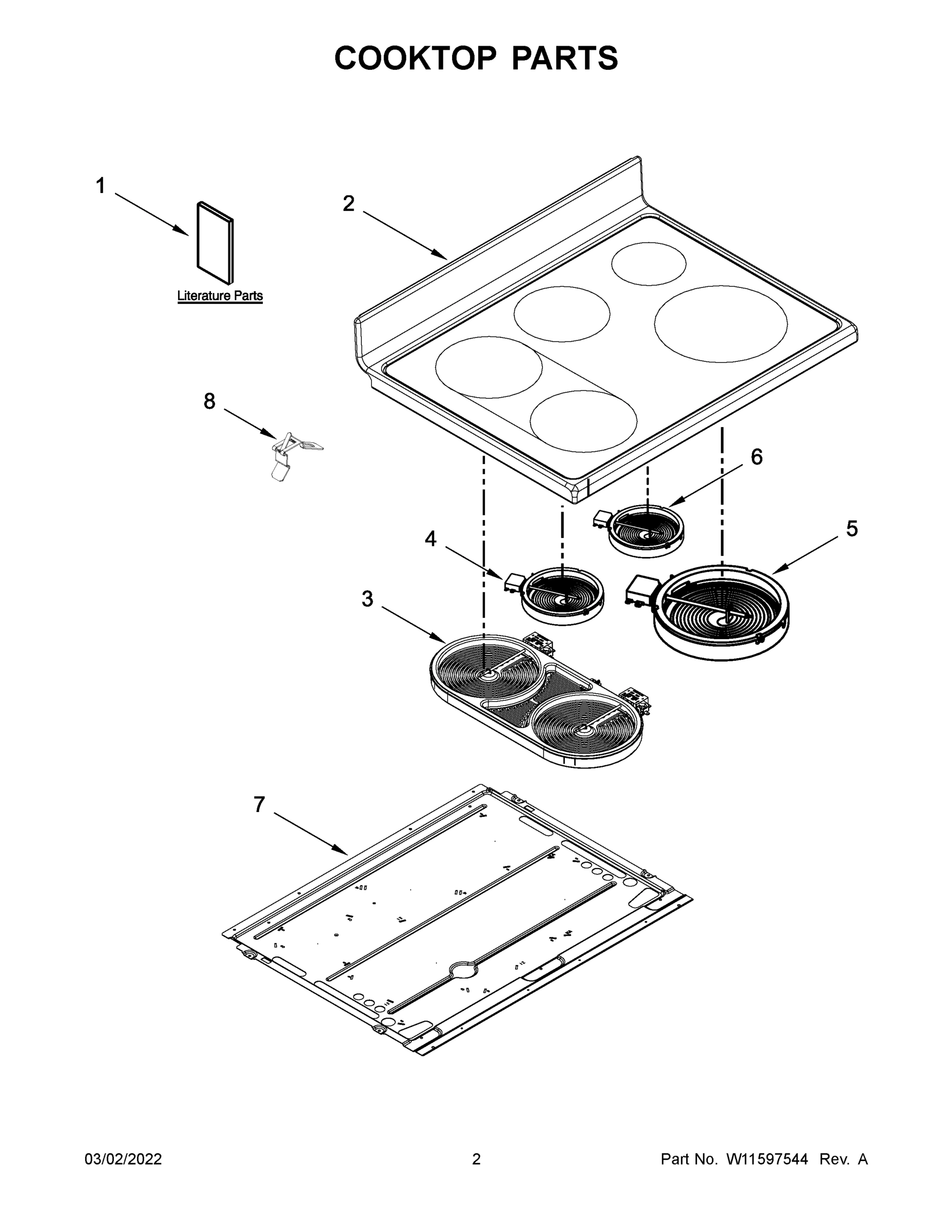 02 - COOKTOP PARTS