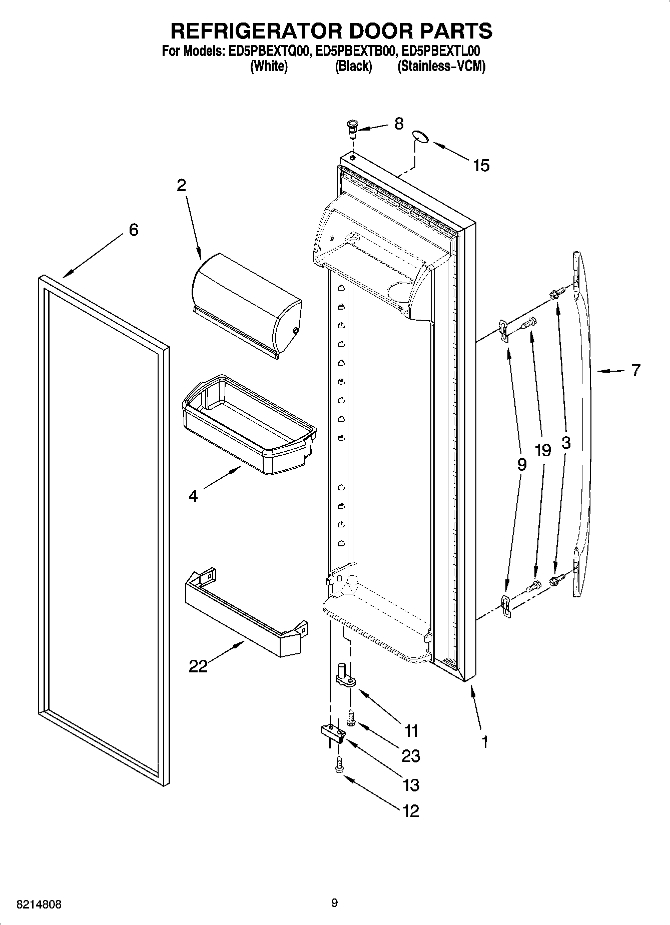 06 - REFRIGERATOR DOOR PARTS