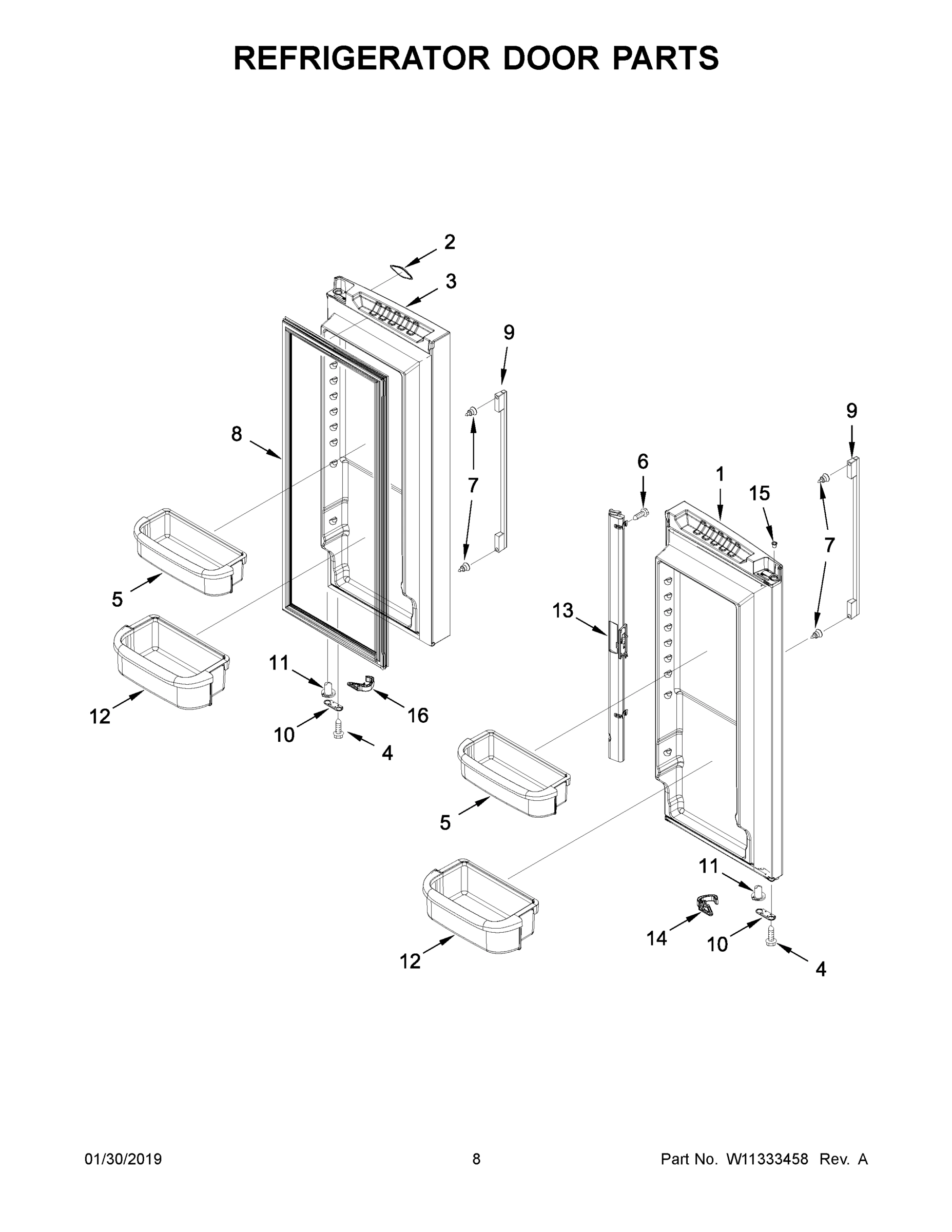 05 - REFRIGERATOR DOOR PARTS