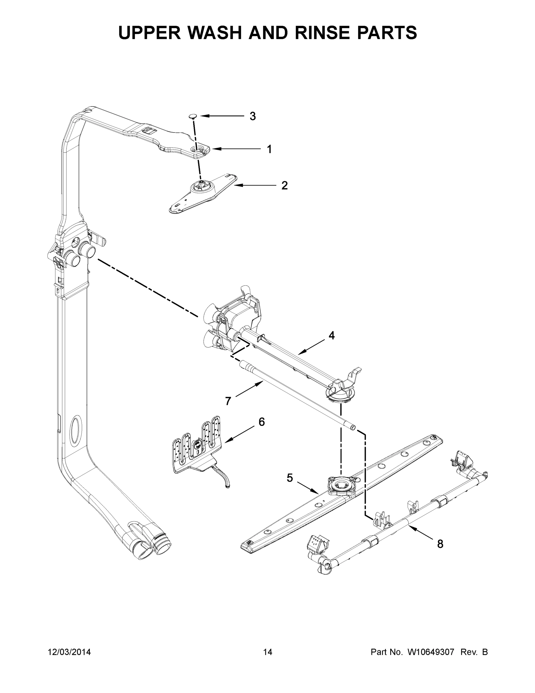 08 - UPPER WASH AND RINSE PARTS
