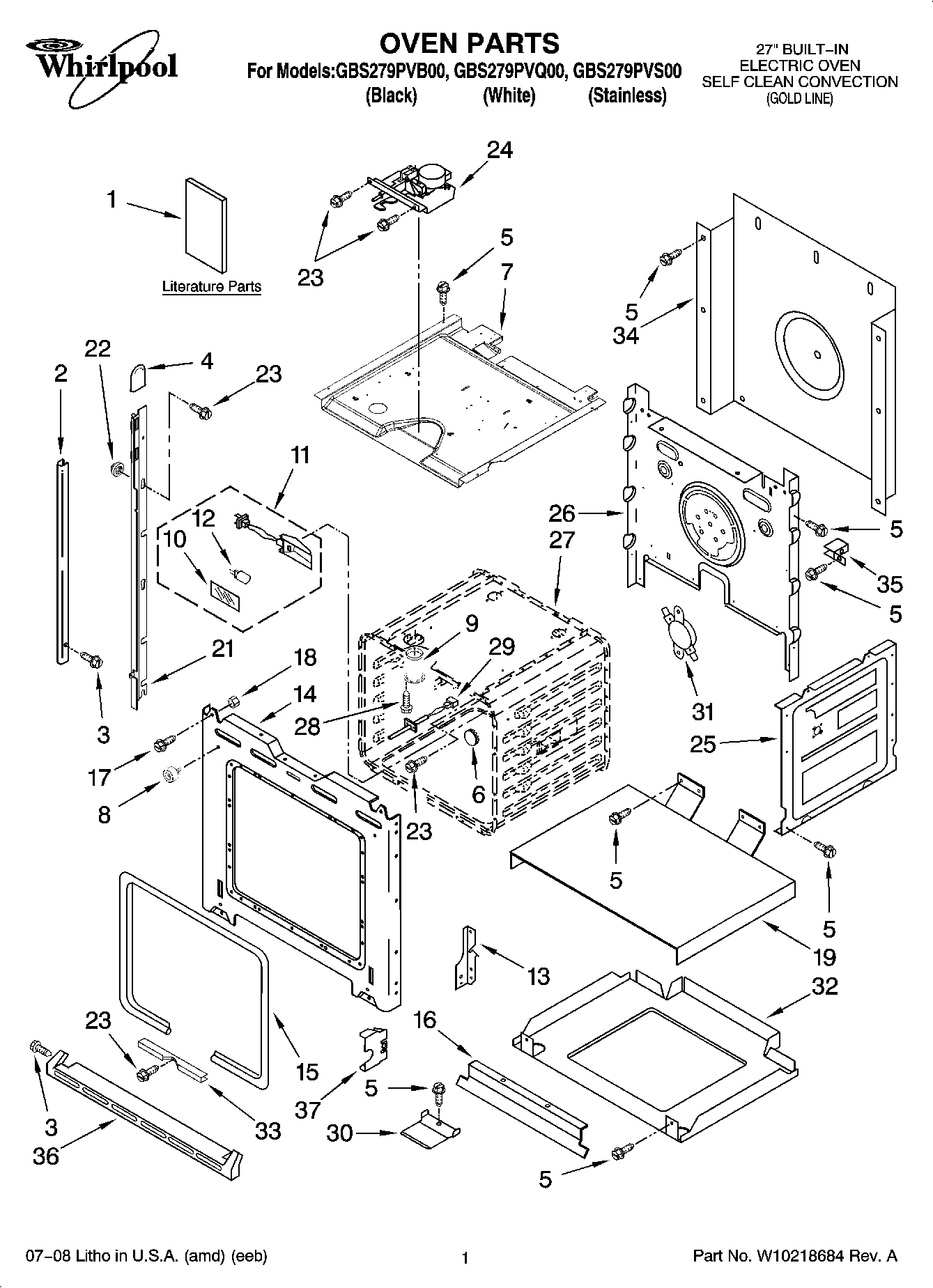 01 - OVEN PARTS