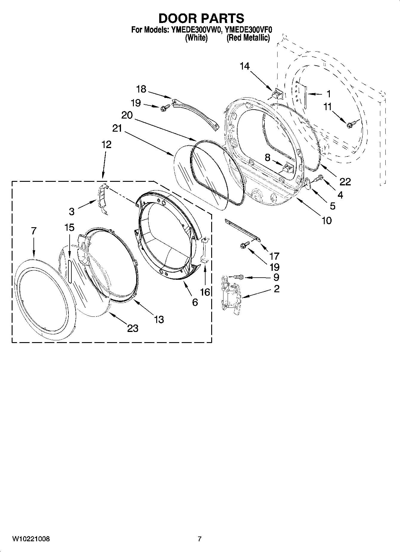 04 - DOOR PARTS, OPTIONAL PARTS (NOT INCLUDED)