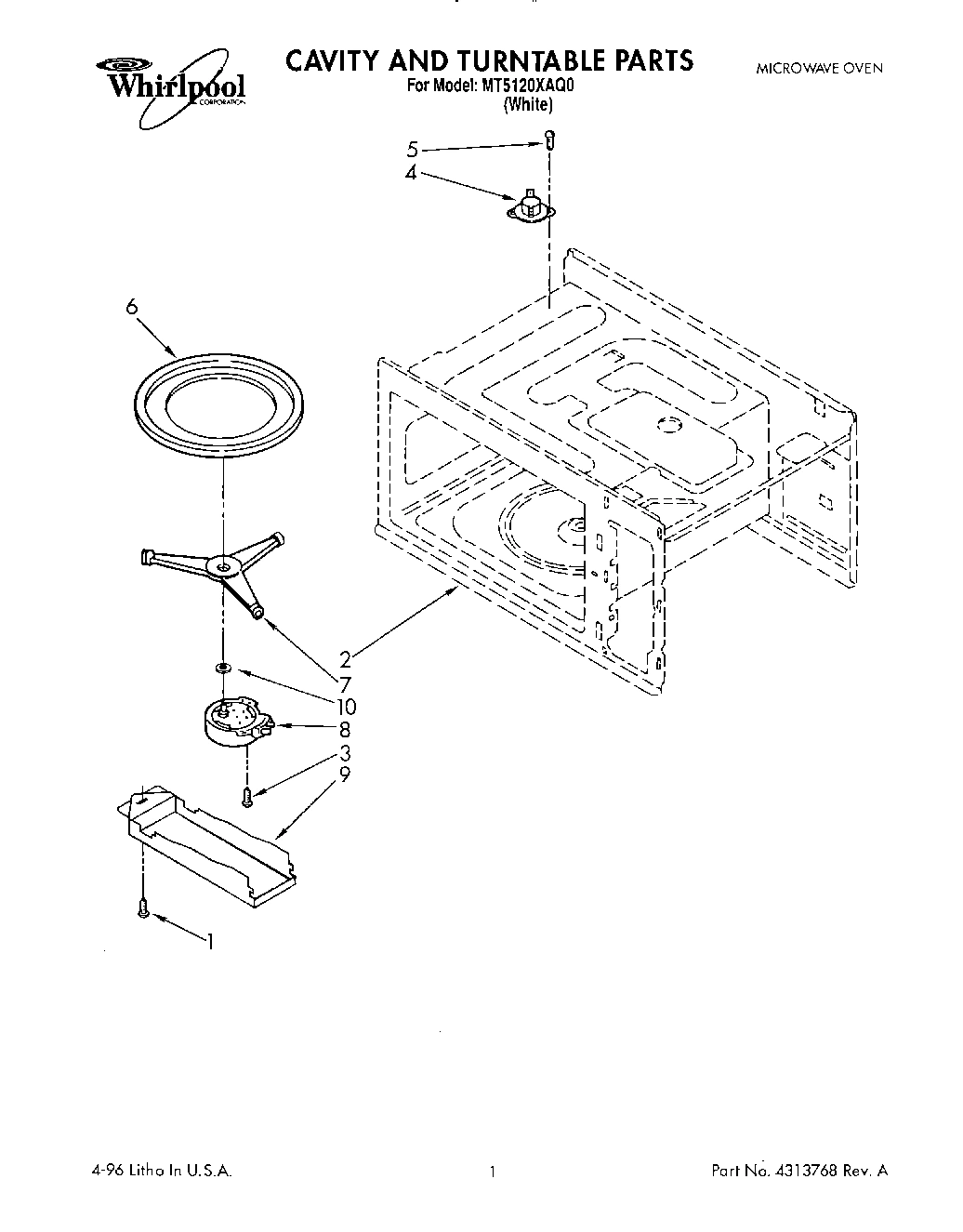 01 - CAVITY AND TURNTABLE, LIT/OPTIONAL