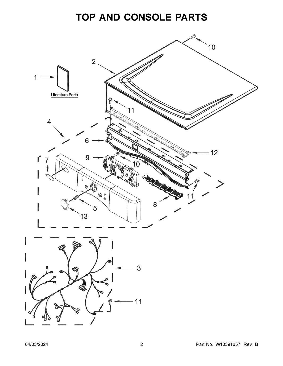 02 - TOP AND CONSOLE PARTS