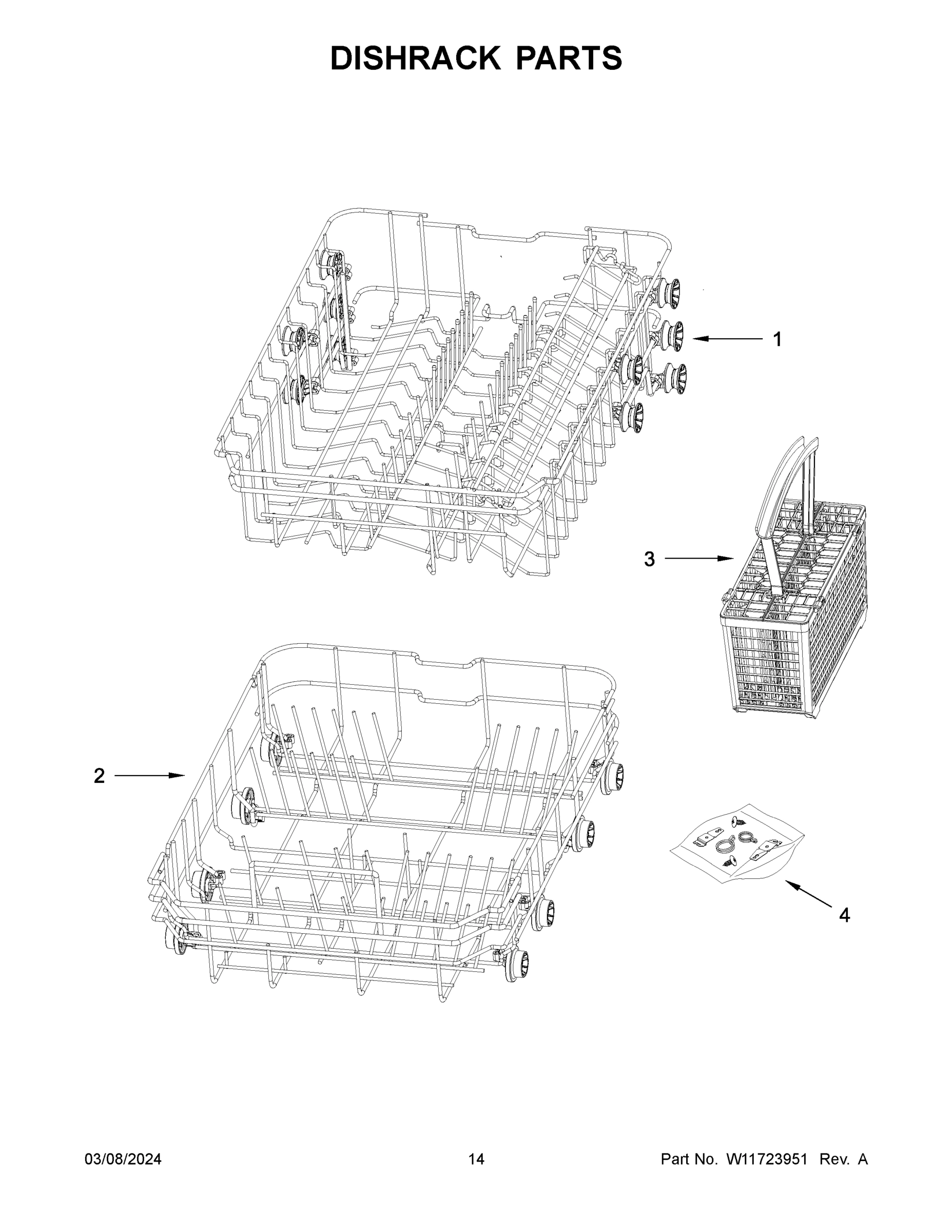 08 - DISHRACK PARTS