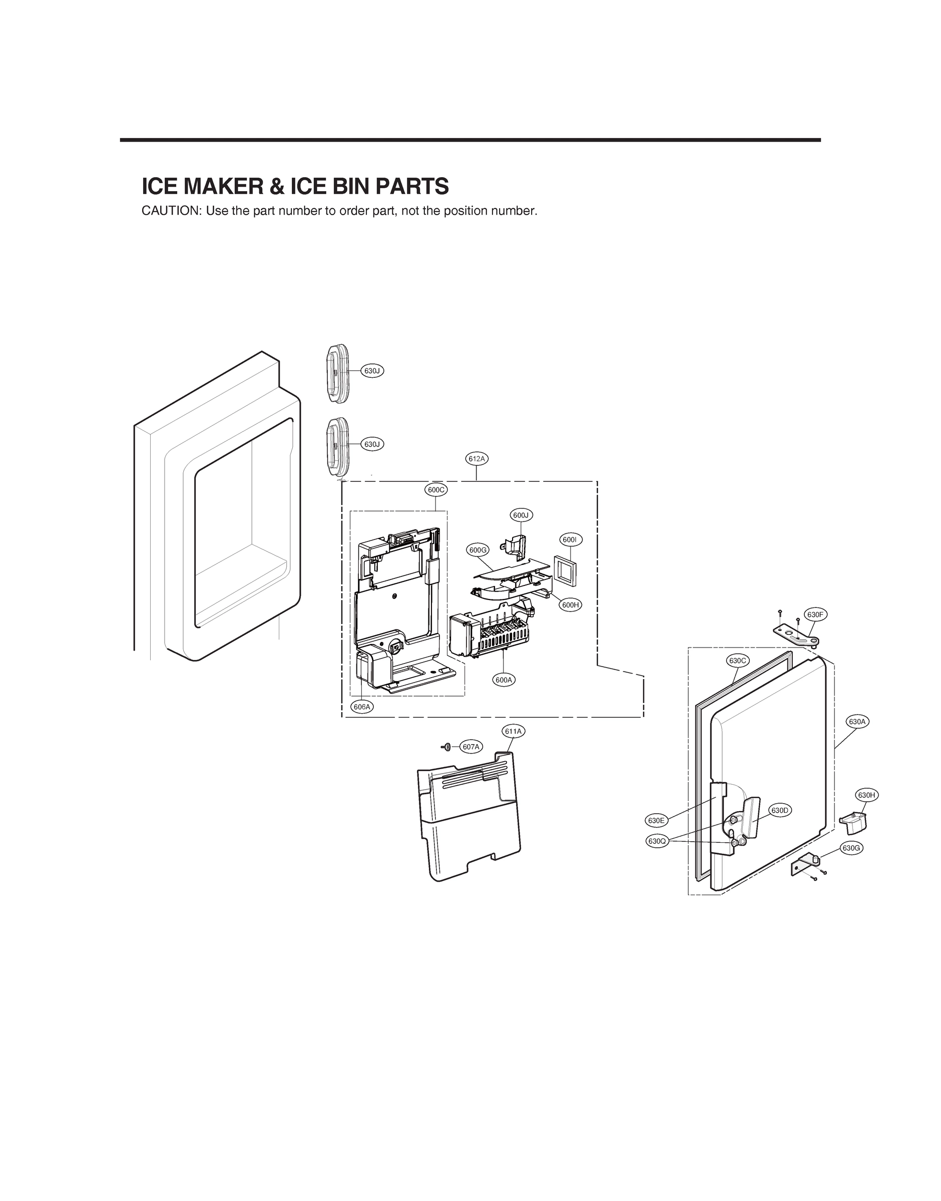ICE MAKER & ICE BIN PARTS