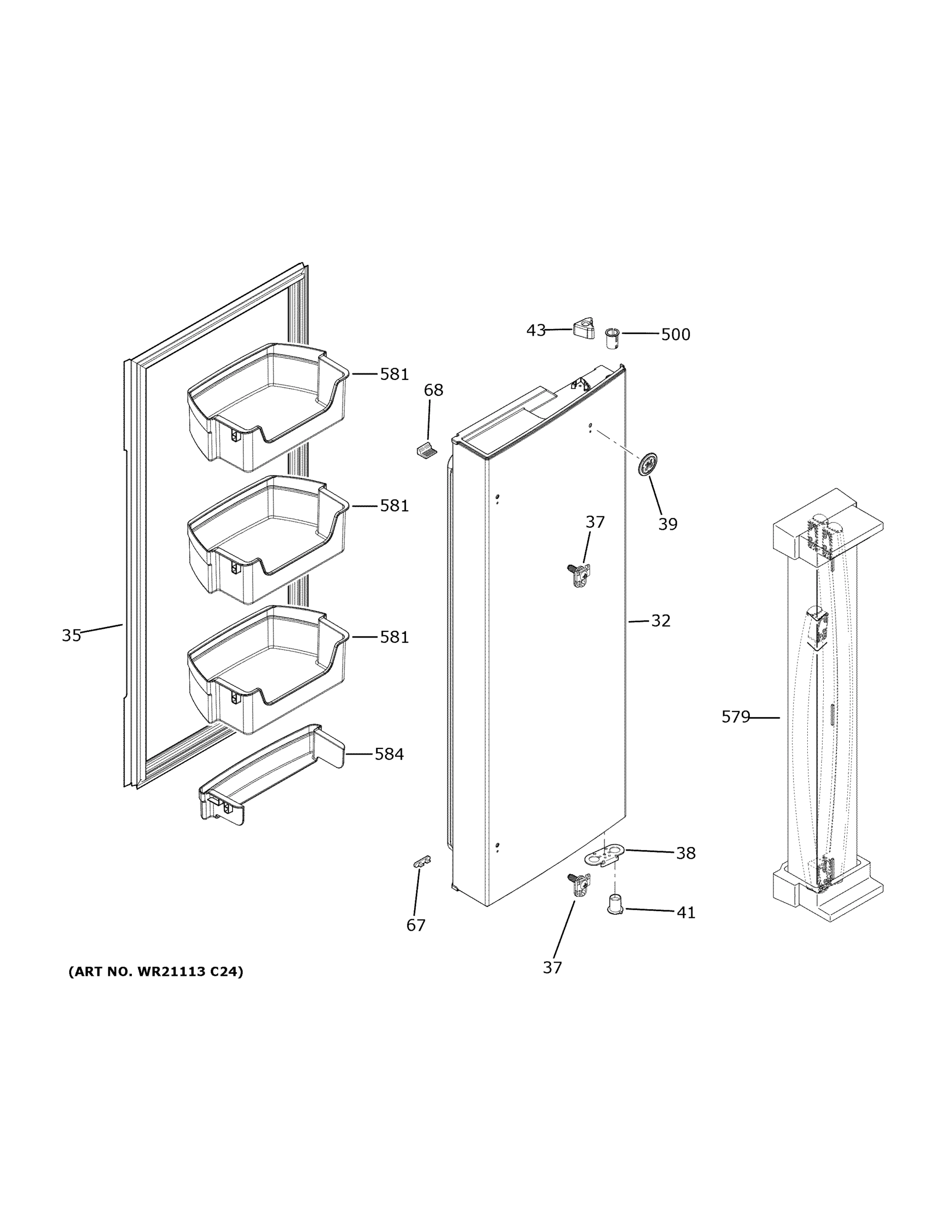 FRESH FOOD DOOR - RH