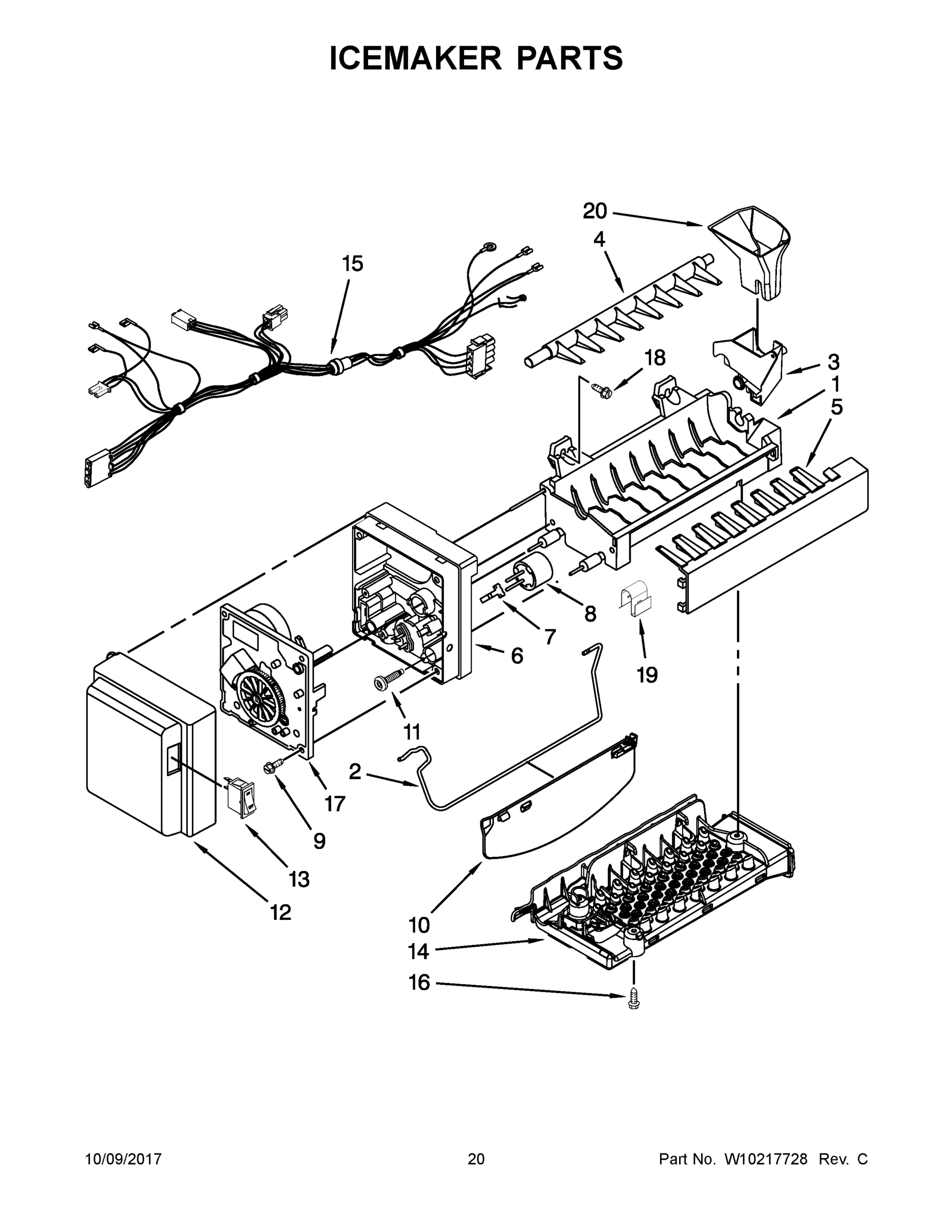 11 - ICEMAKER PARTS