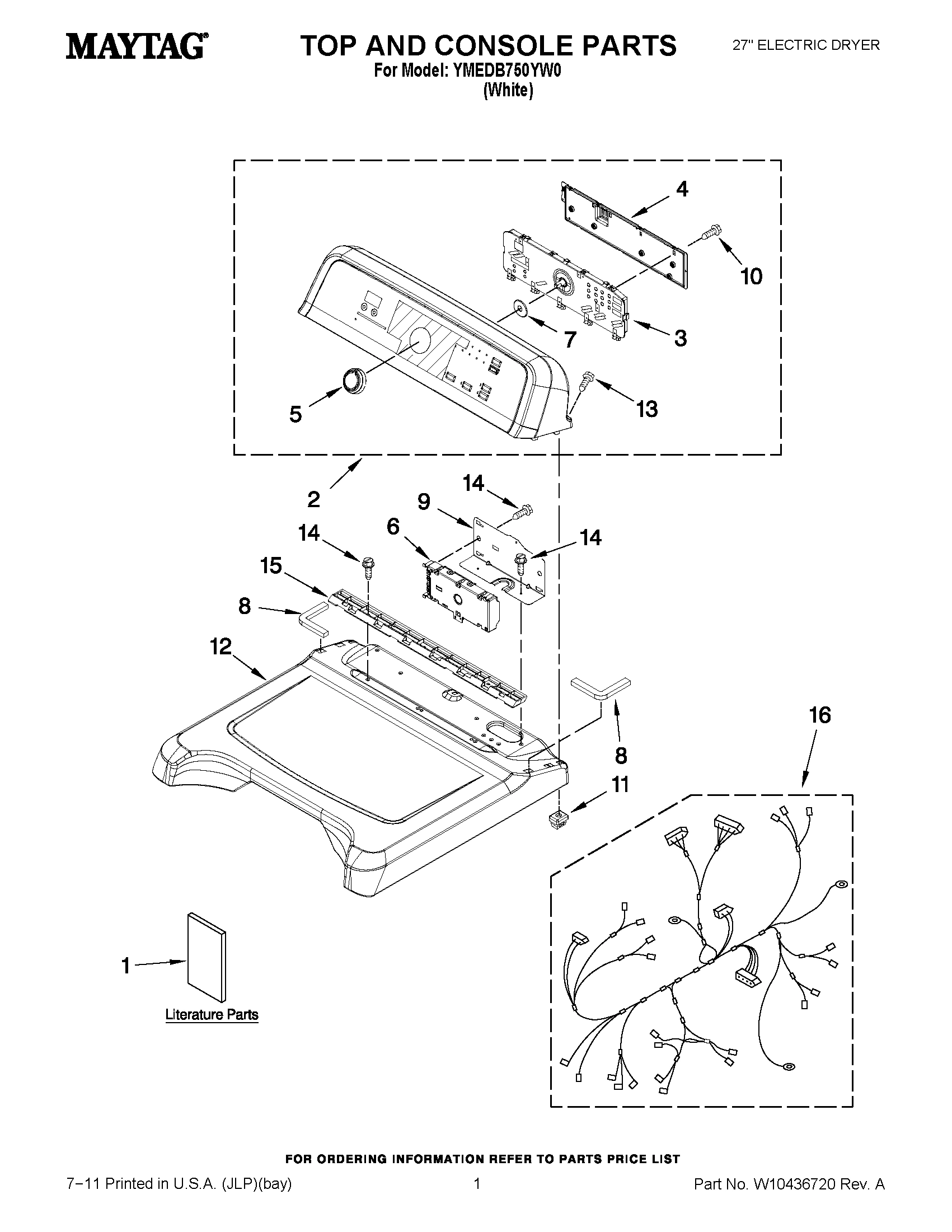 01 - TOP AND CONSOLE PARTS
