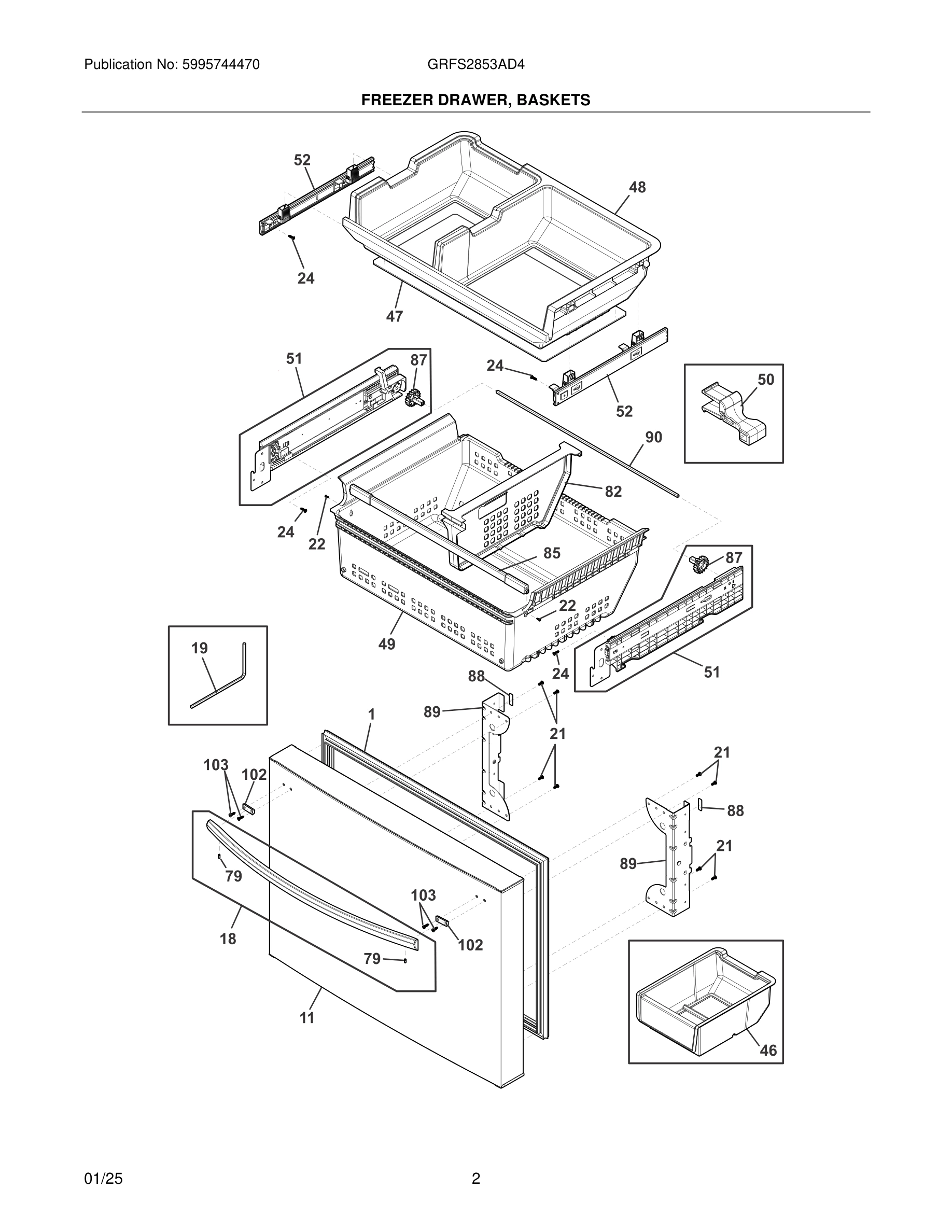 03 - FREEZER DRAWER, BASKETS