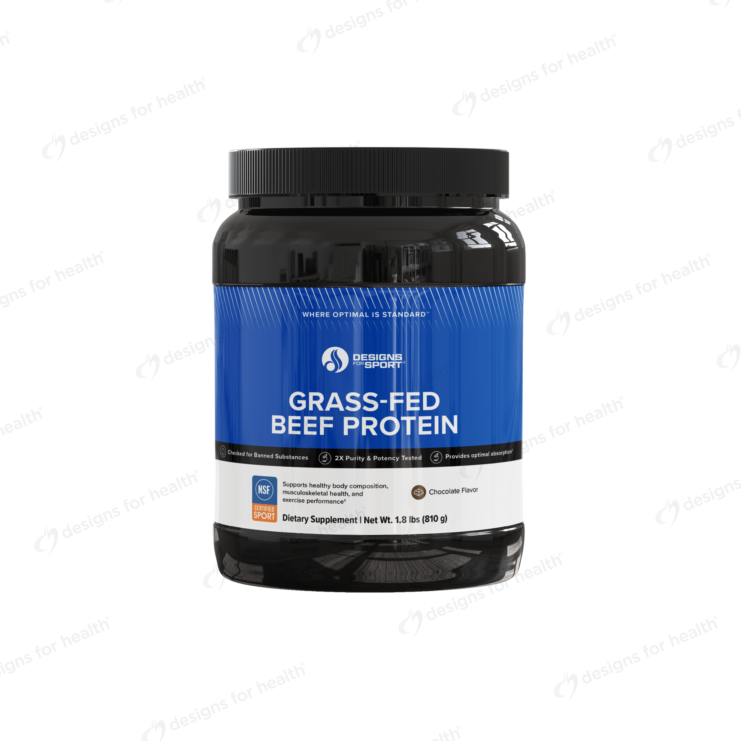 Grass Fed Beef Protein Designs for Health supplement