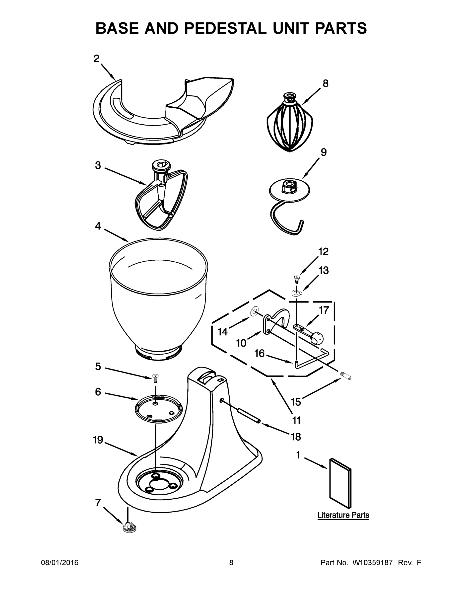 05 - BASE AND PEDESTAL UNIT PARTS