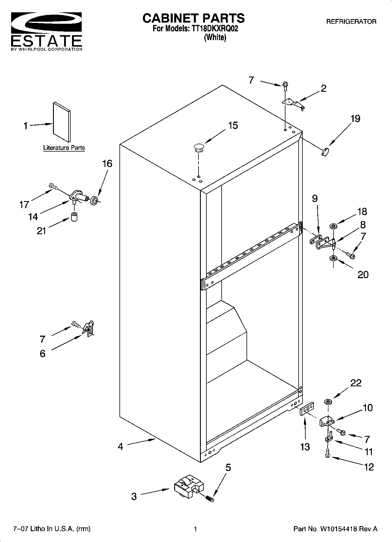 01 - CABINET PARTS
