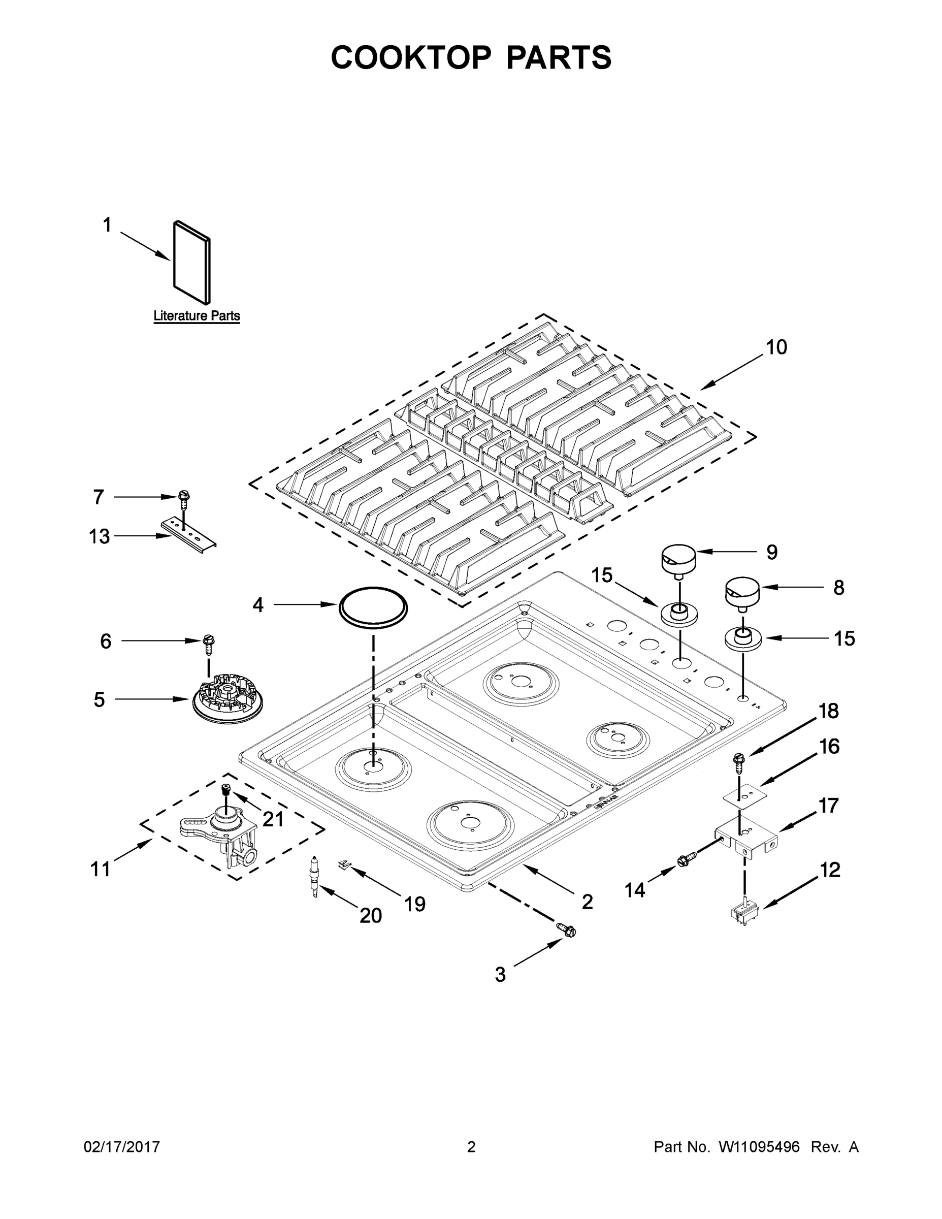 02 - COOKTOP PARTS