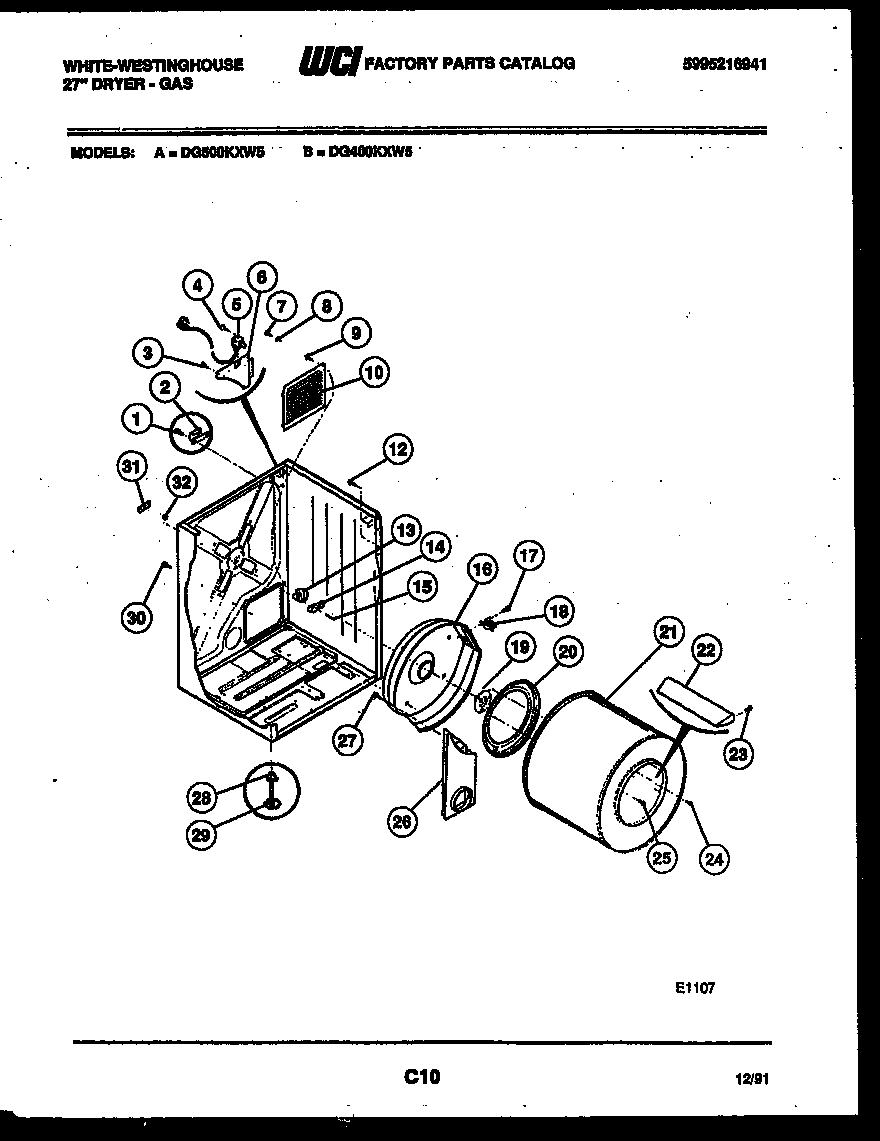 02 - CABINET AND COMPONENT PARTS