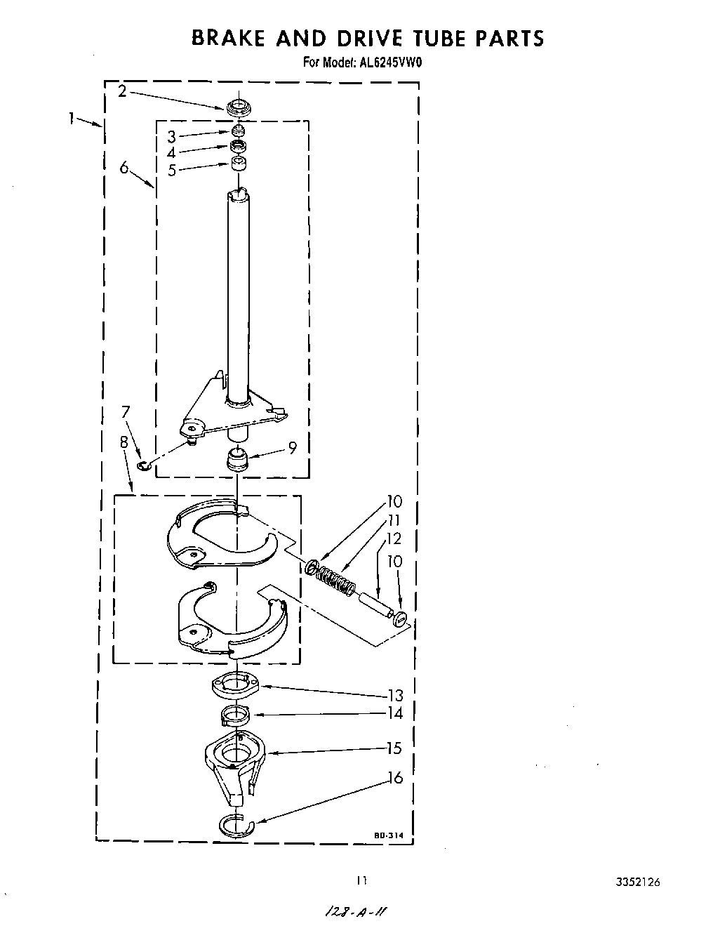 09 - BRAKE AND DRIVE TUBE