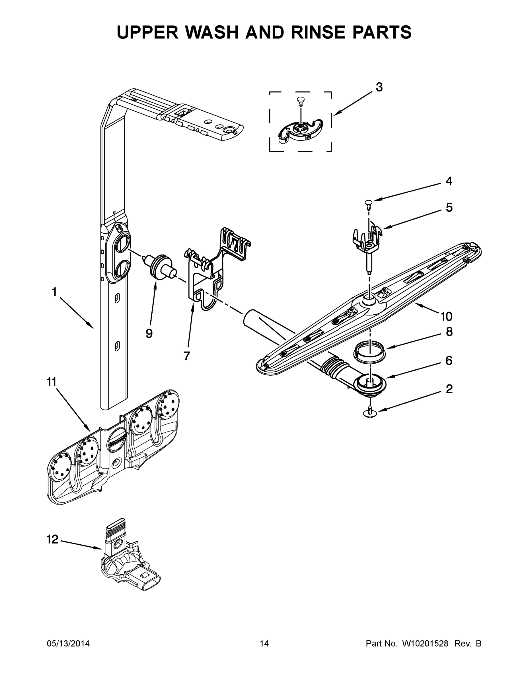 08 - UPPER WASH AND RINSE PARTS