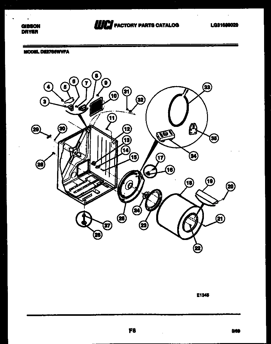 02 - CABINET AND COMPONENT PARTS