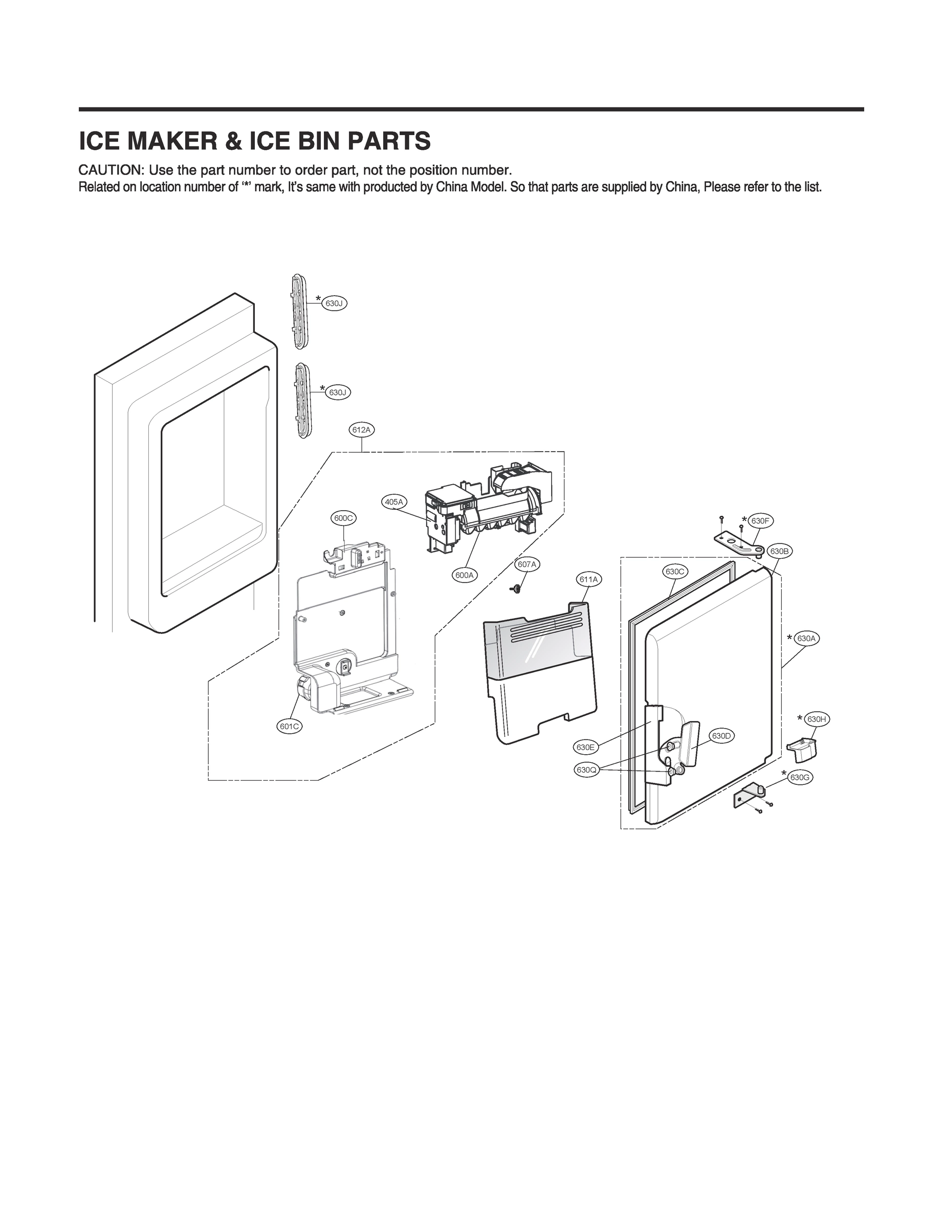 ICEMAKER & ICE BIN PARTS