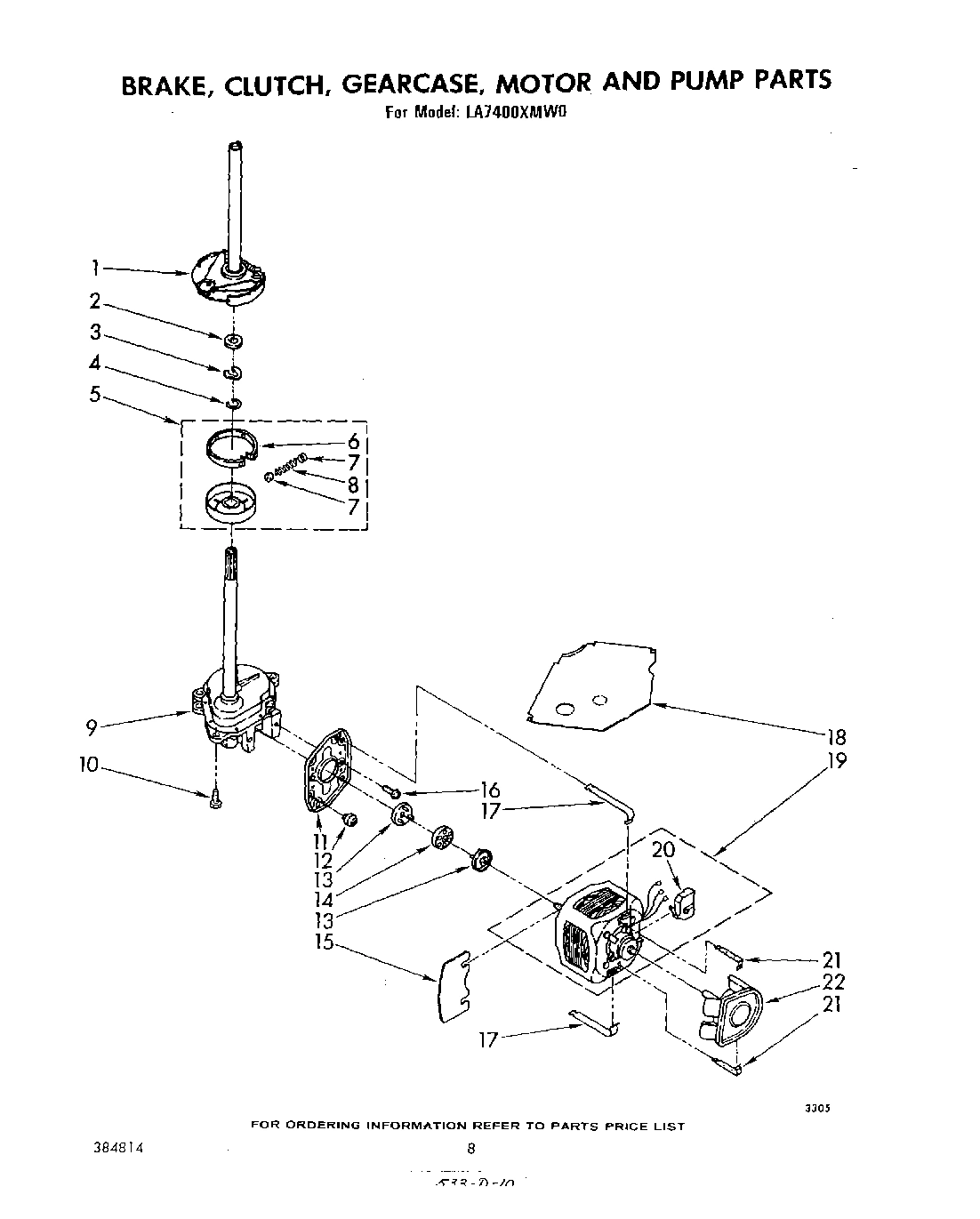 06 - BRAKE, CLUTCH, GEARCASE, MOTOR AND PUMP