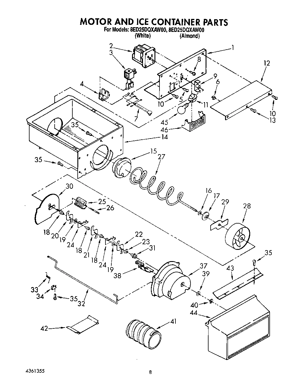 06 - MOTOR AND ICE CONTAINER