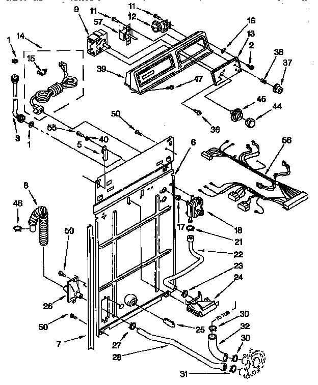 CONTROL AND REAR PANEL PARTS