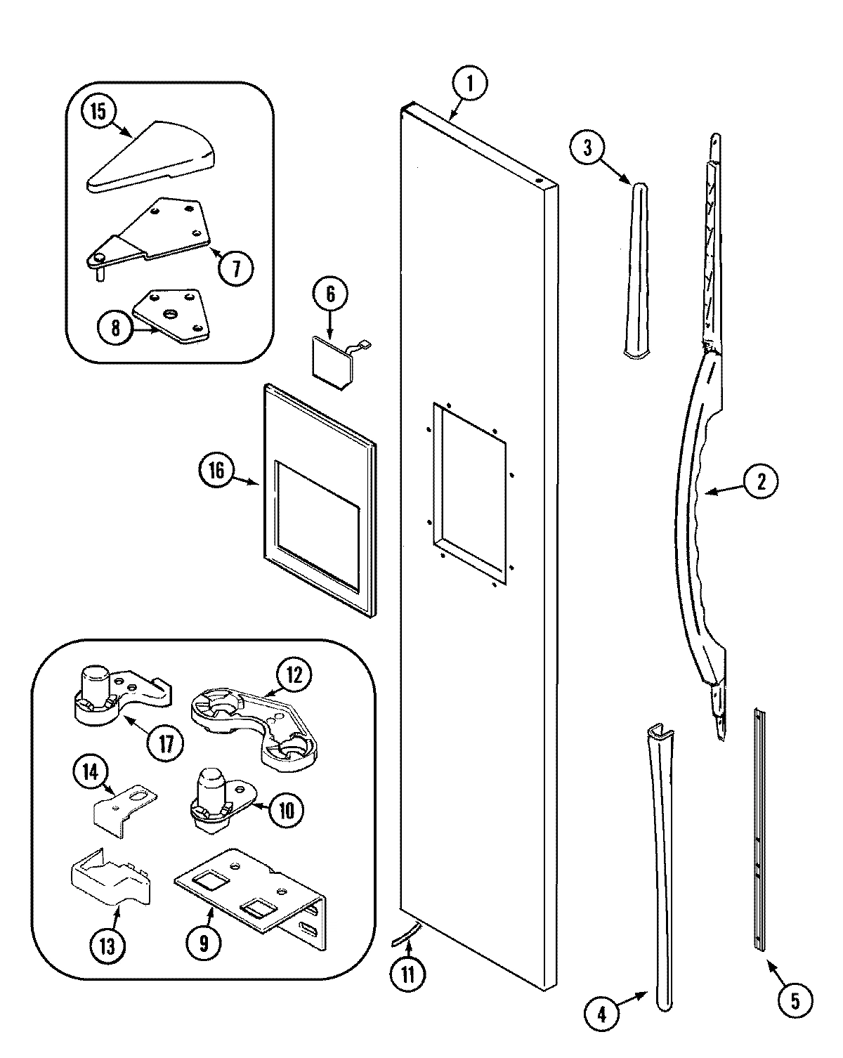 08 - FREEZER OUTER DOOR (REV 18)