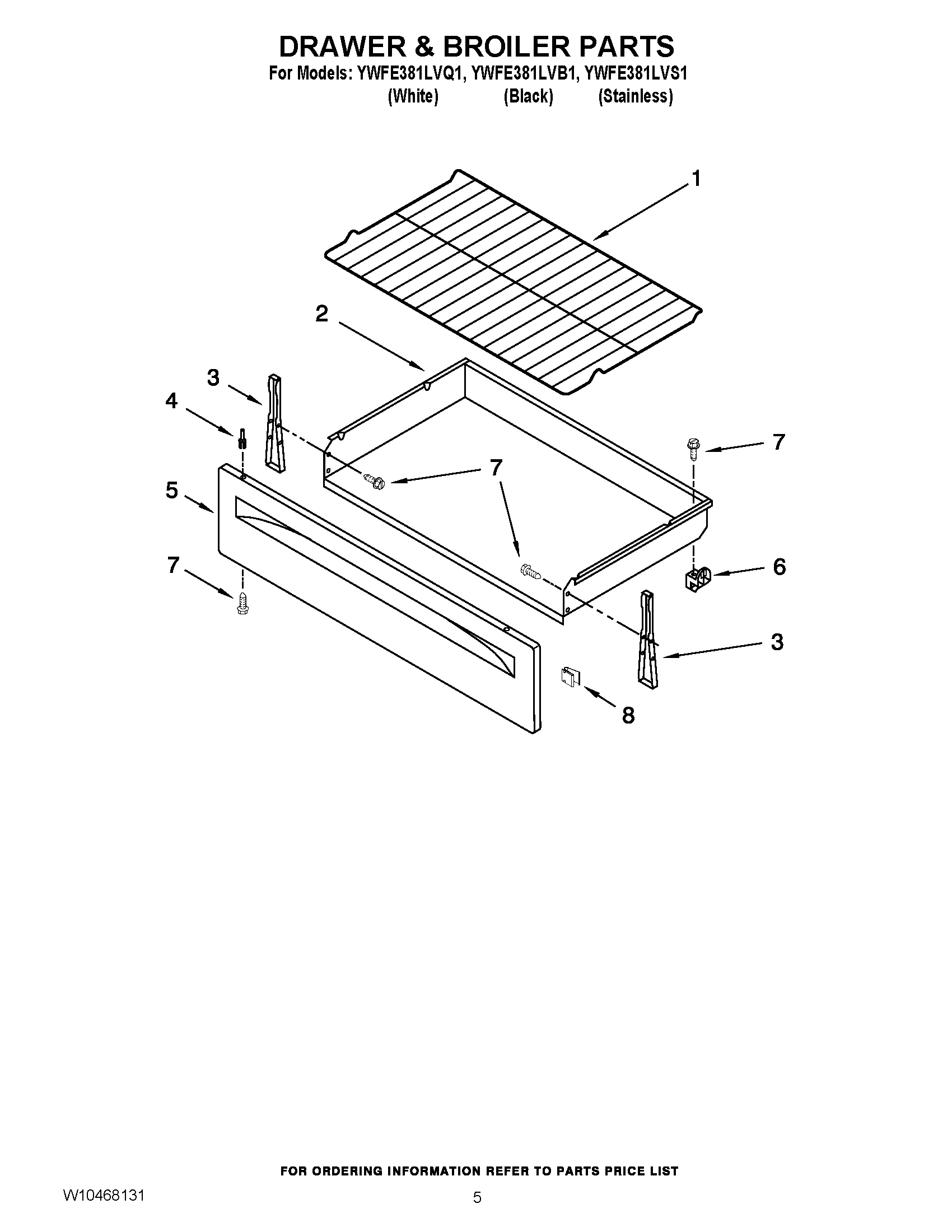 04 - DRAWER & BROILER PARTS