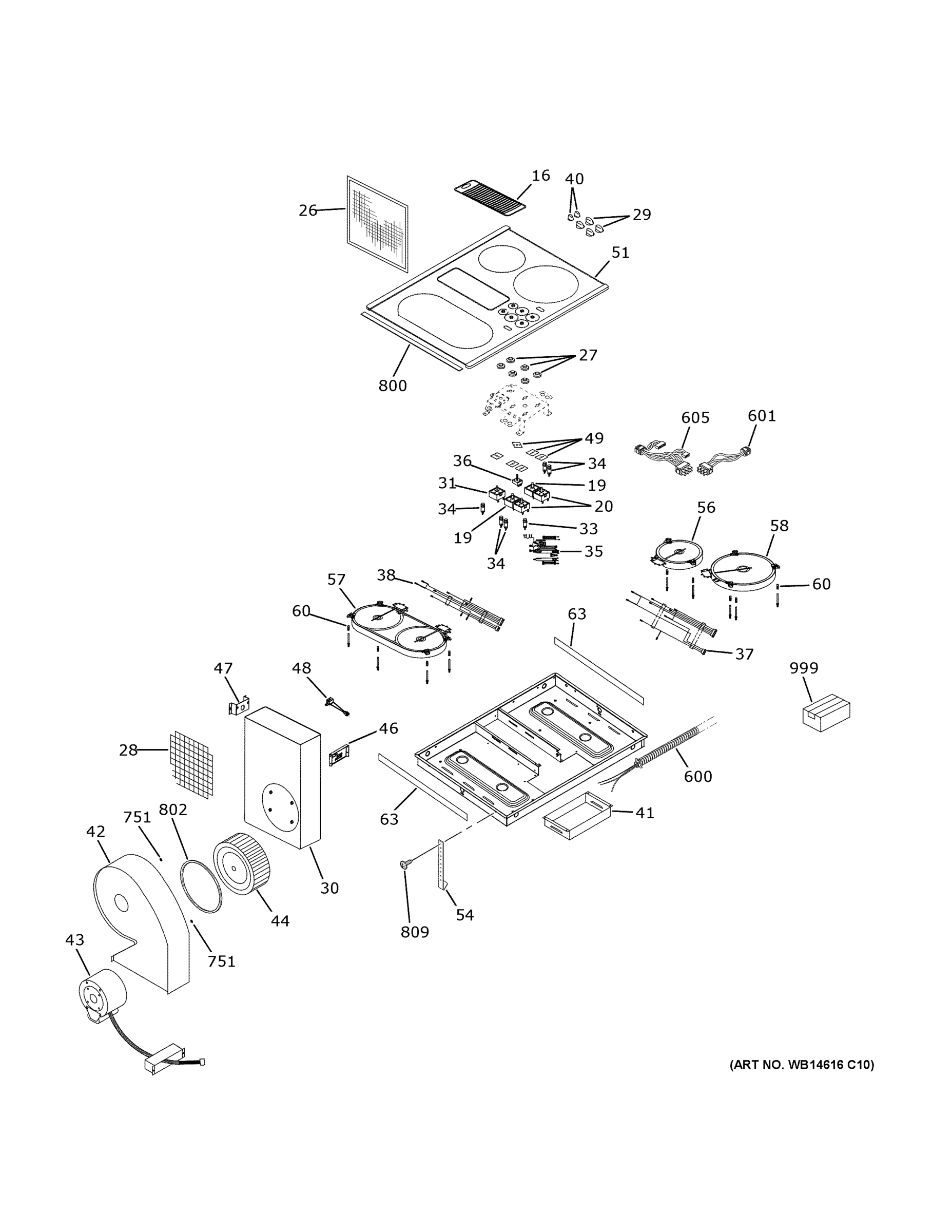 CONTROL PANEL & COOKTOP