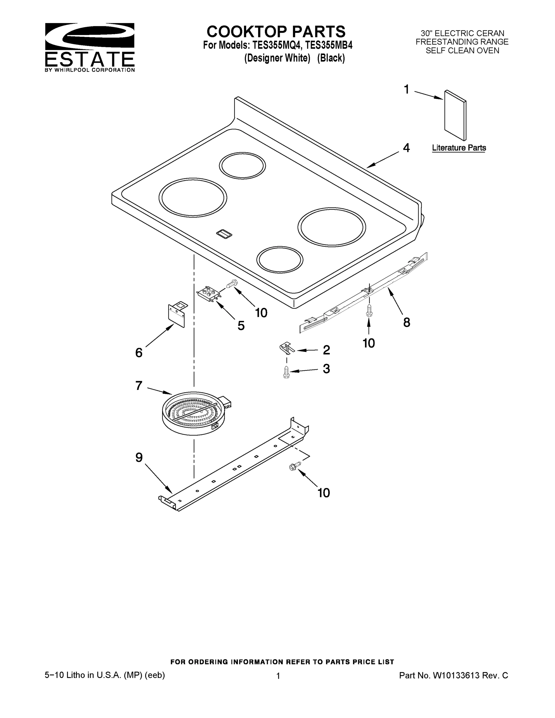 01 - COOKTOP PARTS