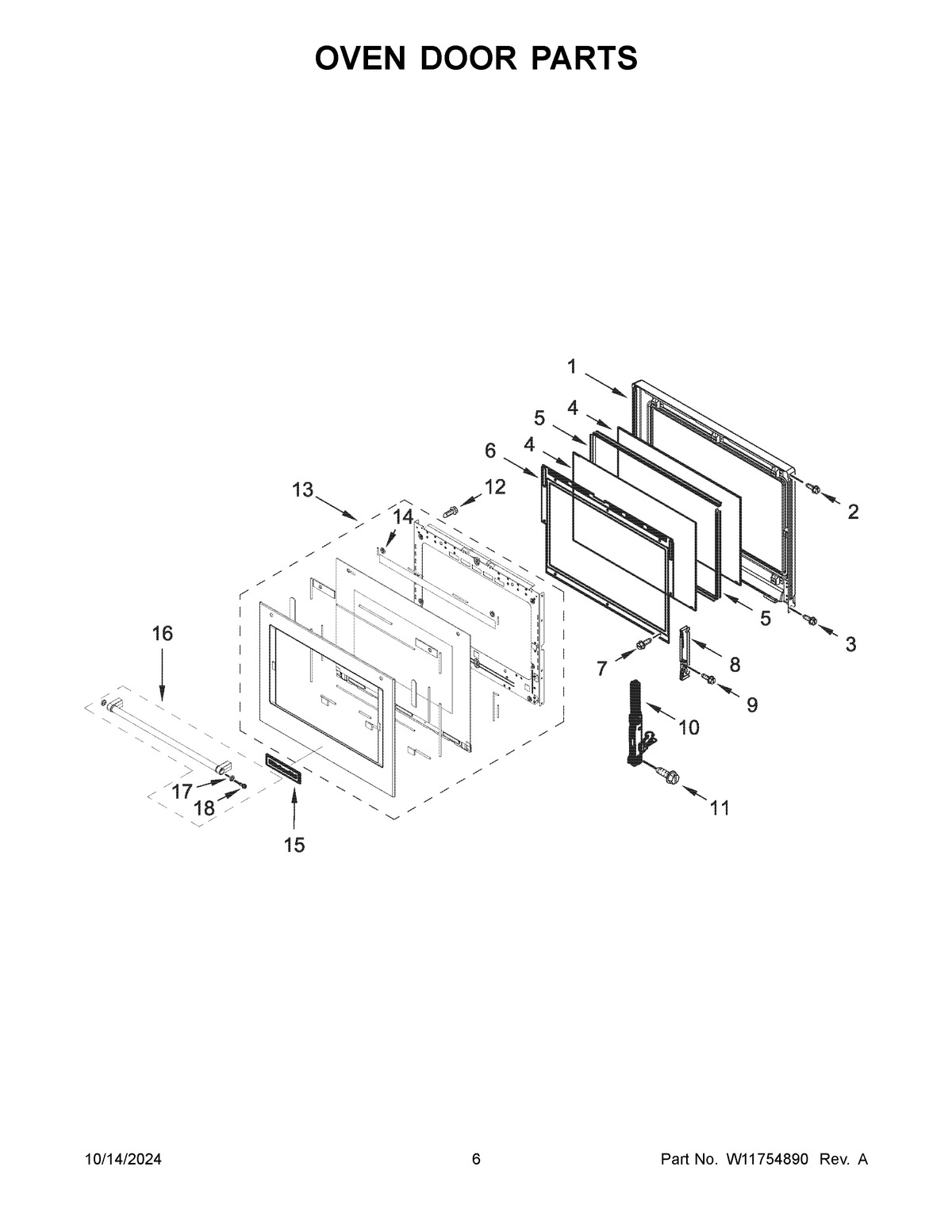 04 - OVEN DOOR PARTS