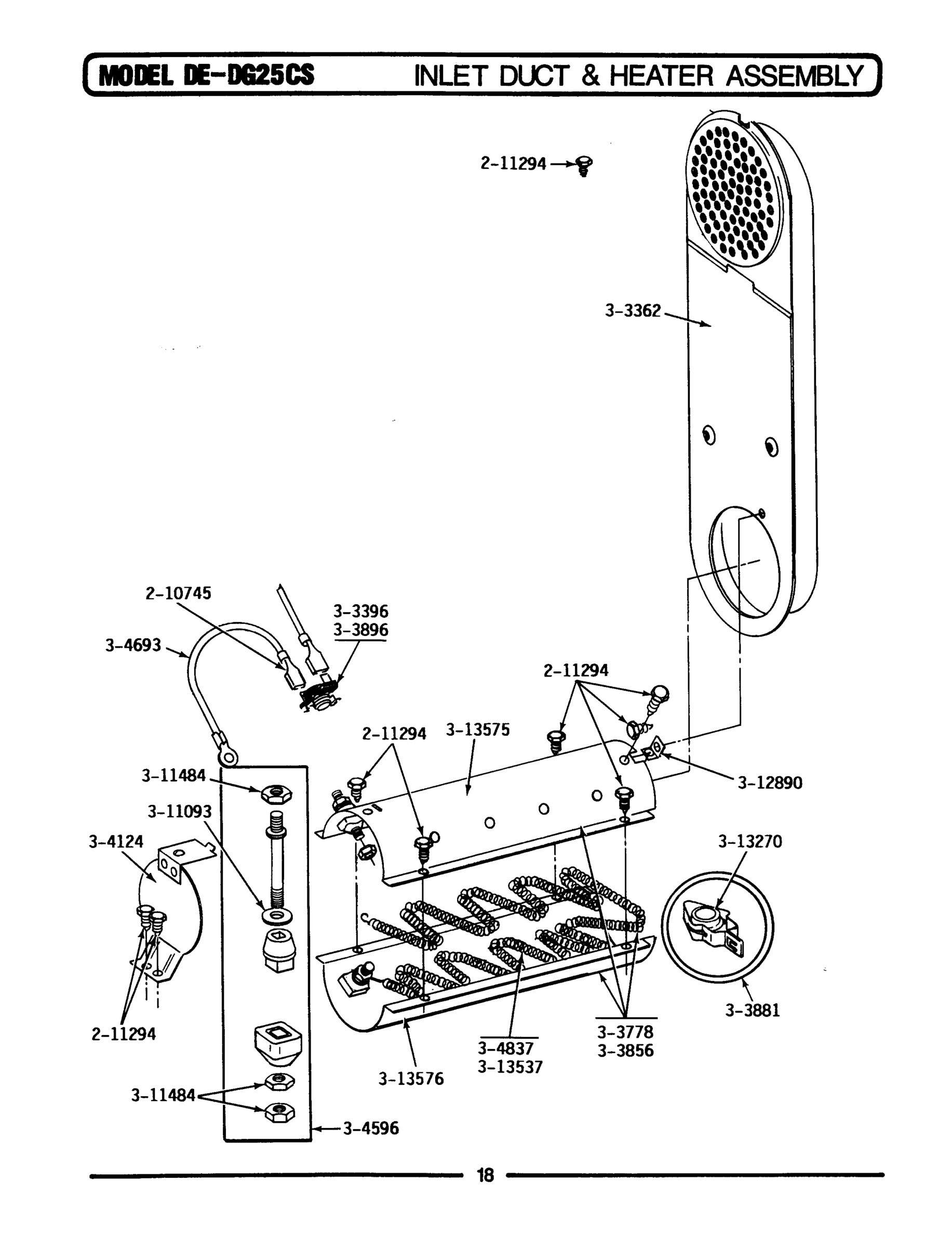 08 - INLET DUCT & HEATER ASSEMBLY
