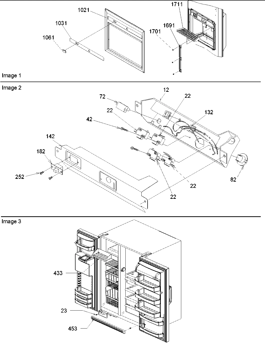 04 - Facade Dispenser Cover, Elect Brkt Assy