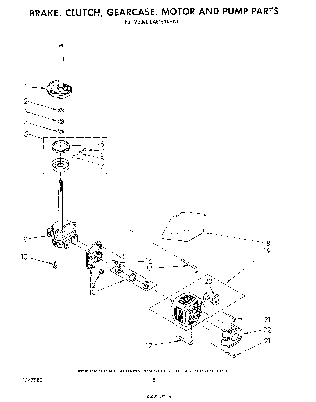 07 - BRAKE, CLUTCH, GEARCASE, MOTOR AND PUMP