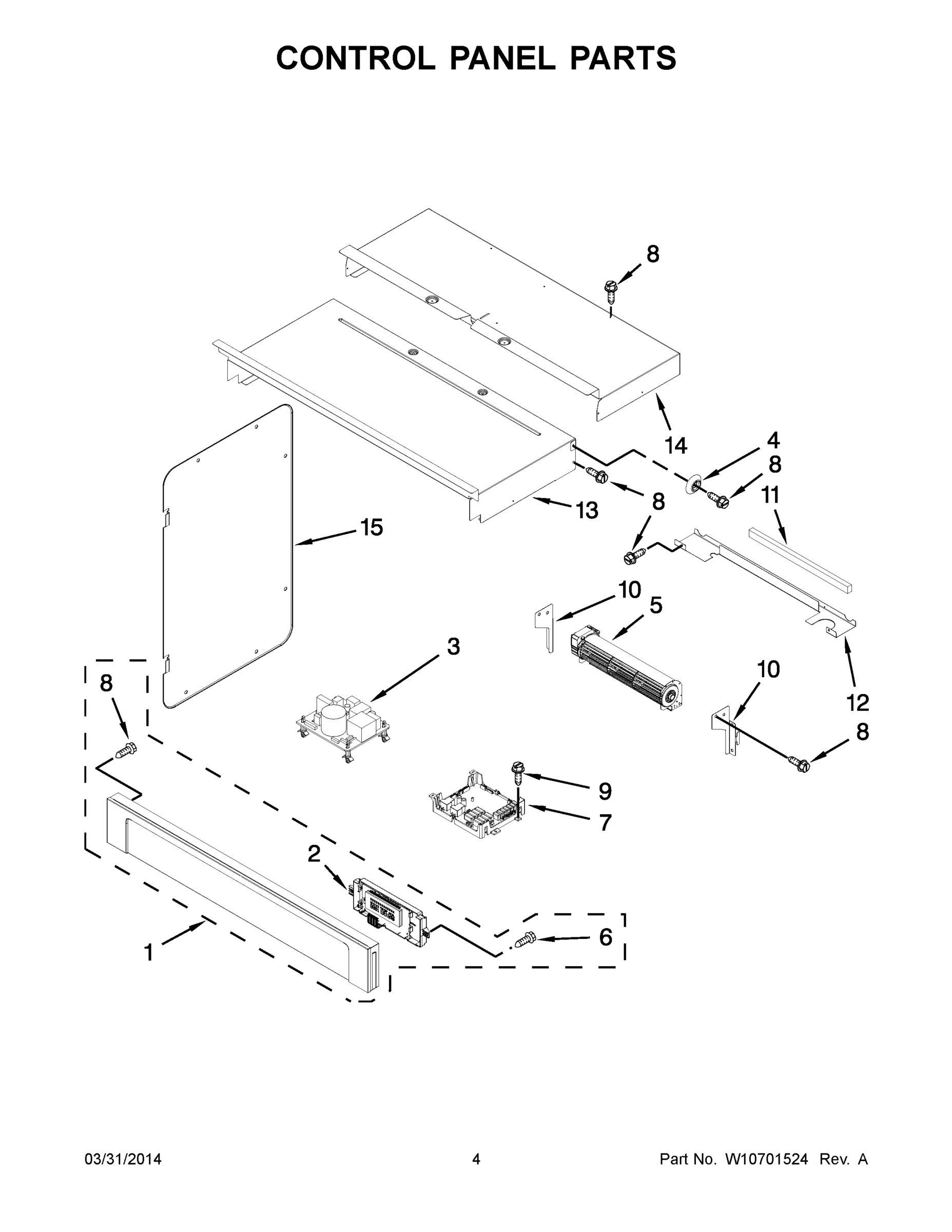 03 - CONTROL PANEL PARTS