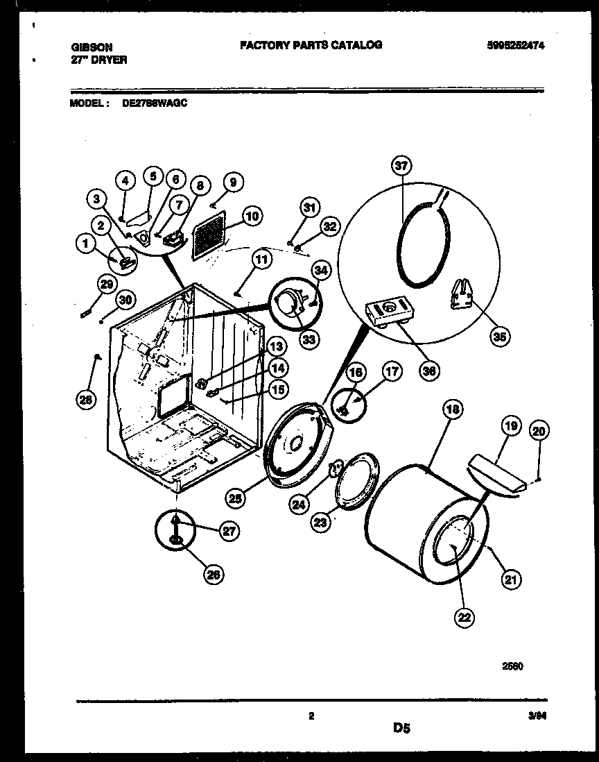 02 - CABINET AND COMPONENT PARTS