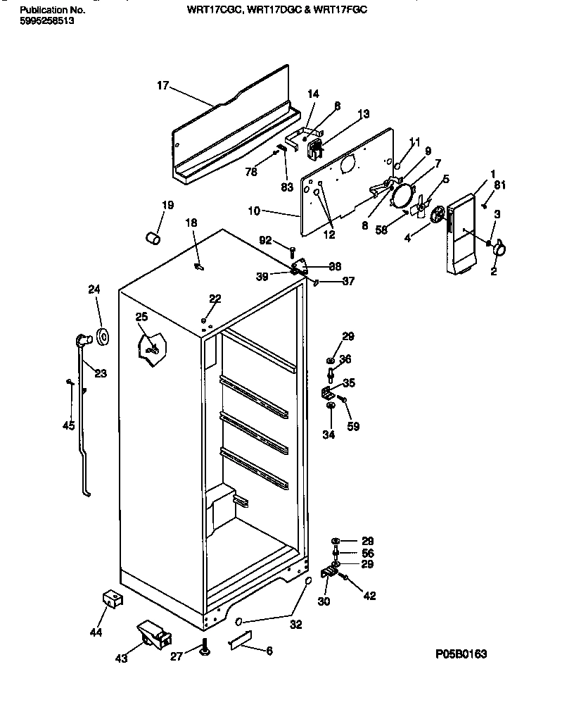 03 - CABINET W/ FAN ASSEMBLY
