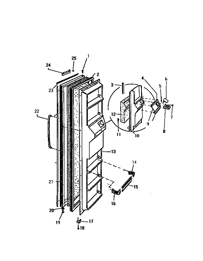 02 - FREEZER  DOOR