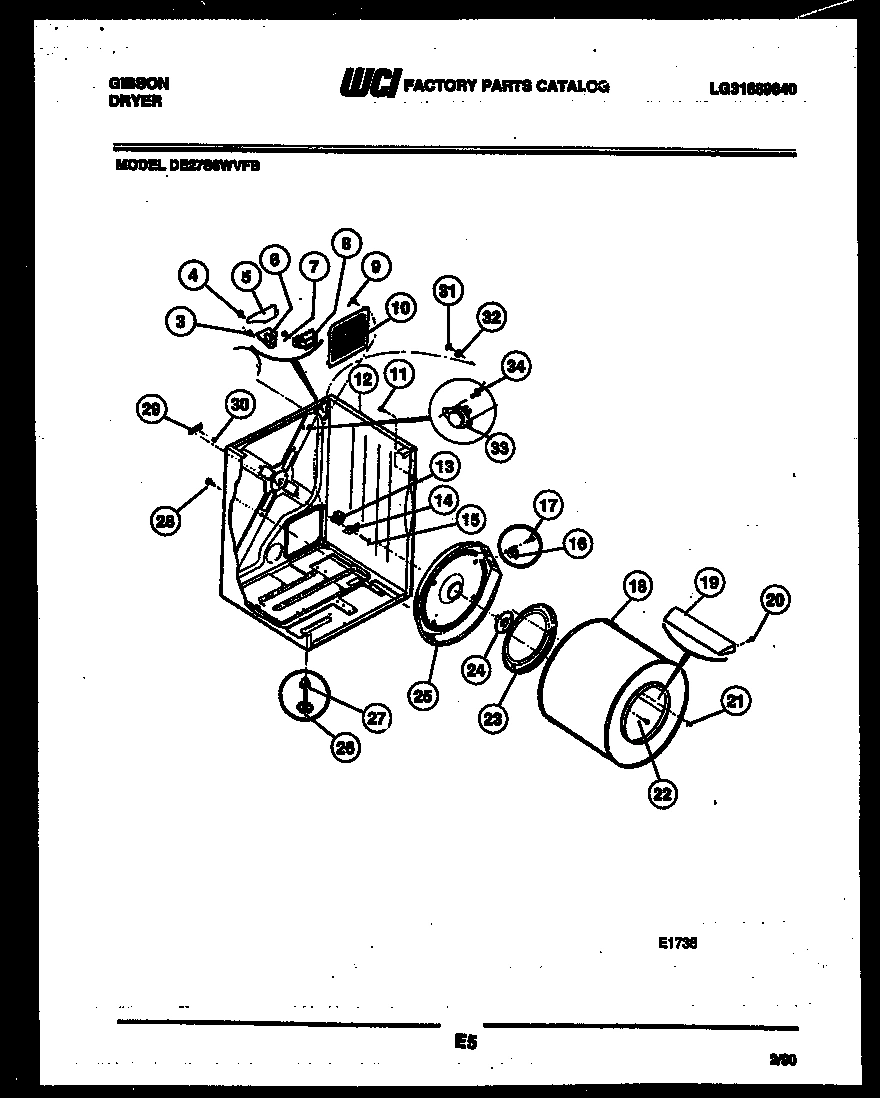 02 - CABINET AND COMPONENT PARTS