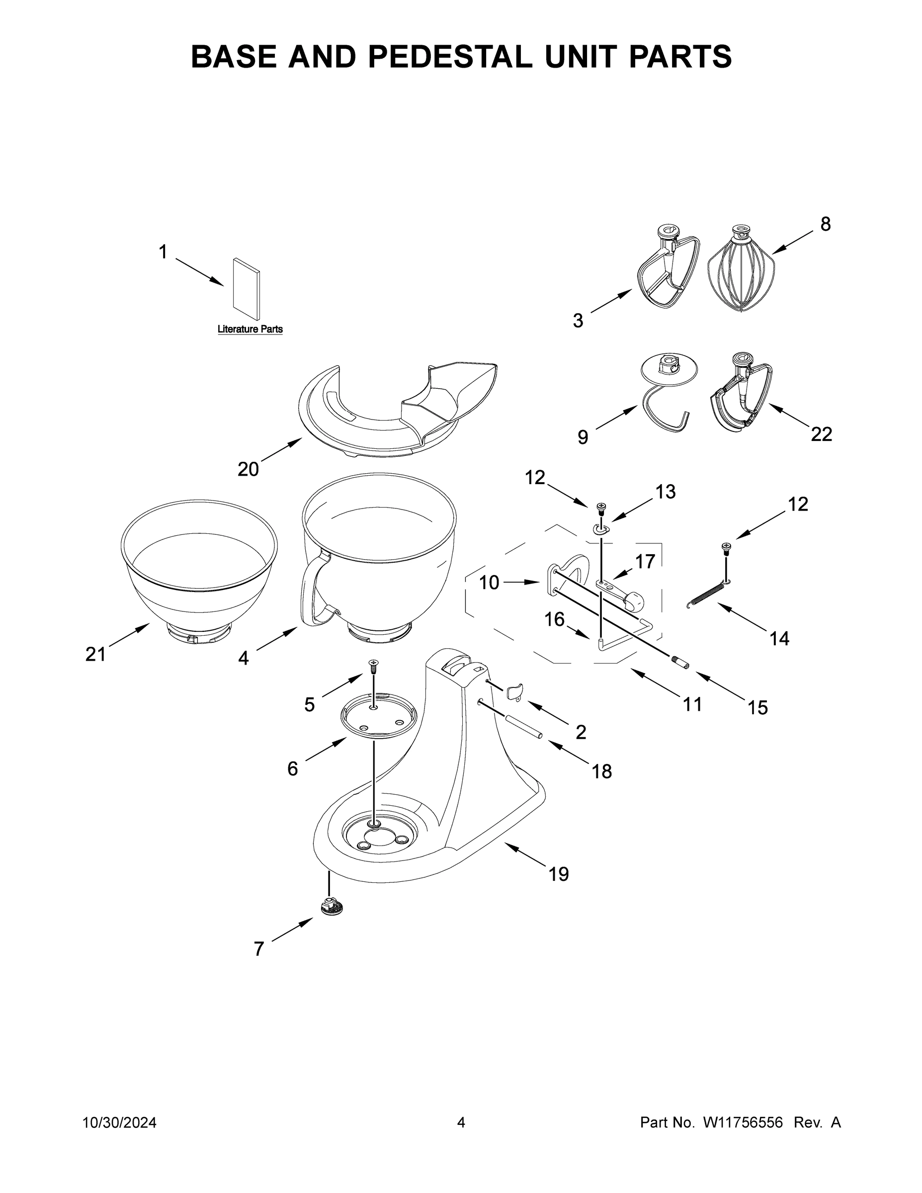 03 - BASE AND PEDESTAL UNIT PARTS