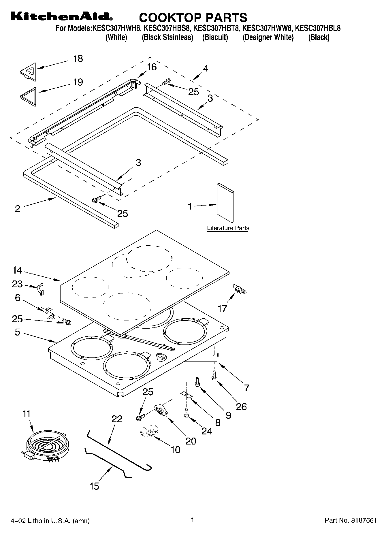 01 - COOKTOP, LITERATURE
